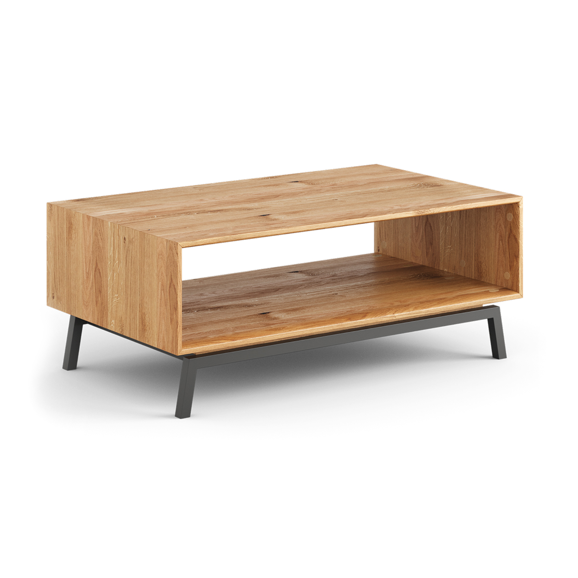 Klub stolić Modern Loft 100,50x60cm, Materijal: Masivno Drvo Hrast