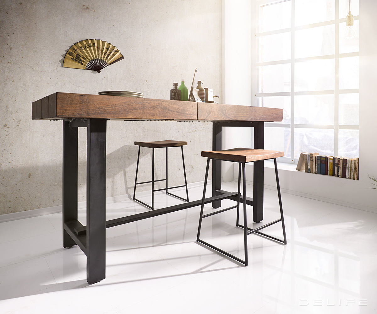 Barski stol Blokk 165x60cm, Materijal: Bagrem