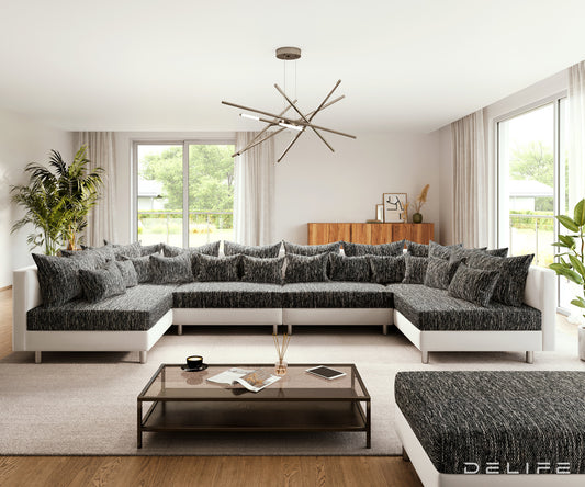 Kutna garnitura Clovis XL 400x185cm, Materijal: Strukturirana tkanina/Umjetna koža