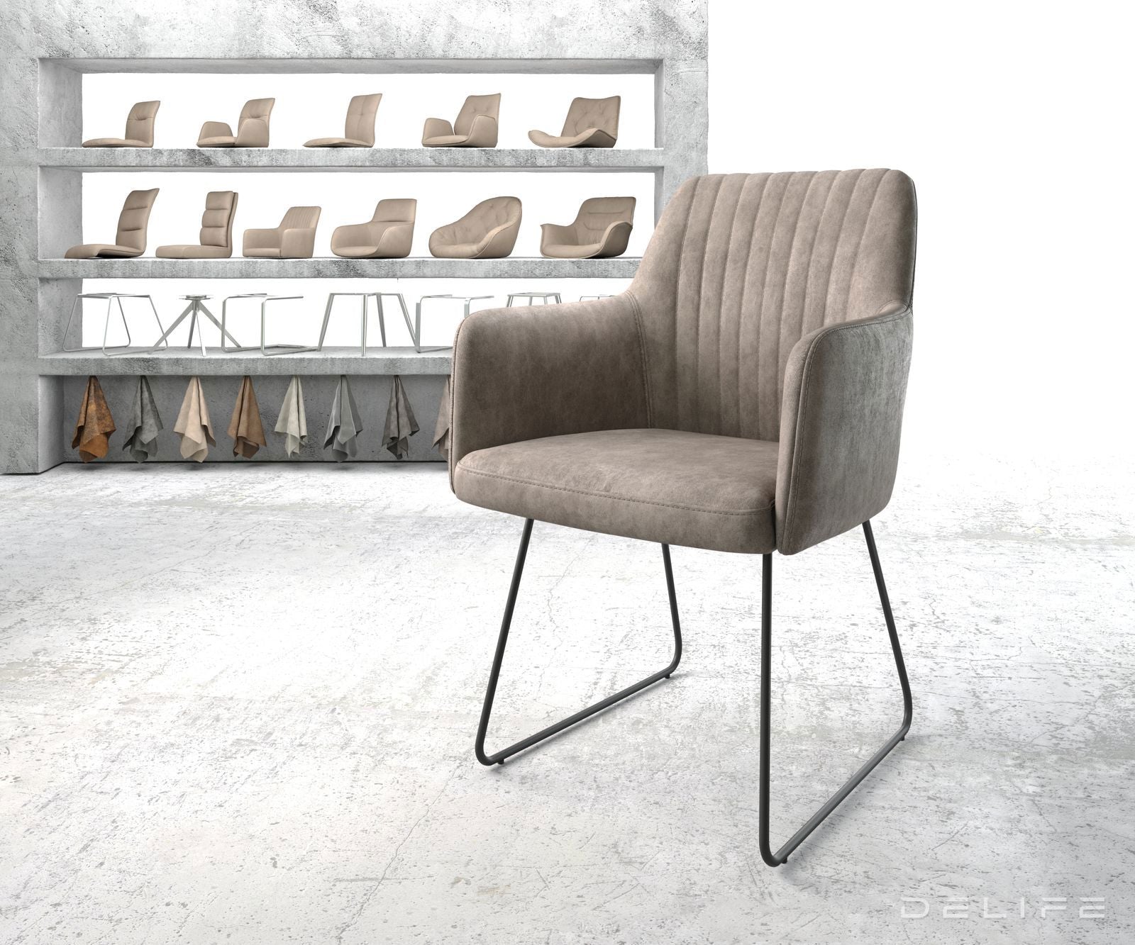 Blagovaonska stolica Greg, Materijal: Mikrofibra