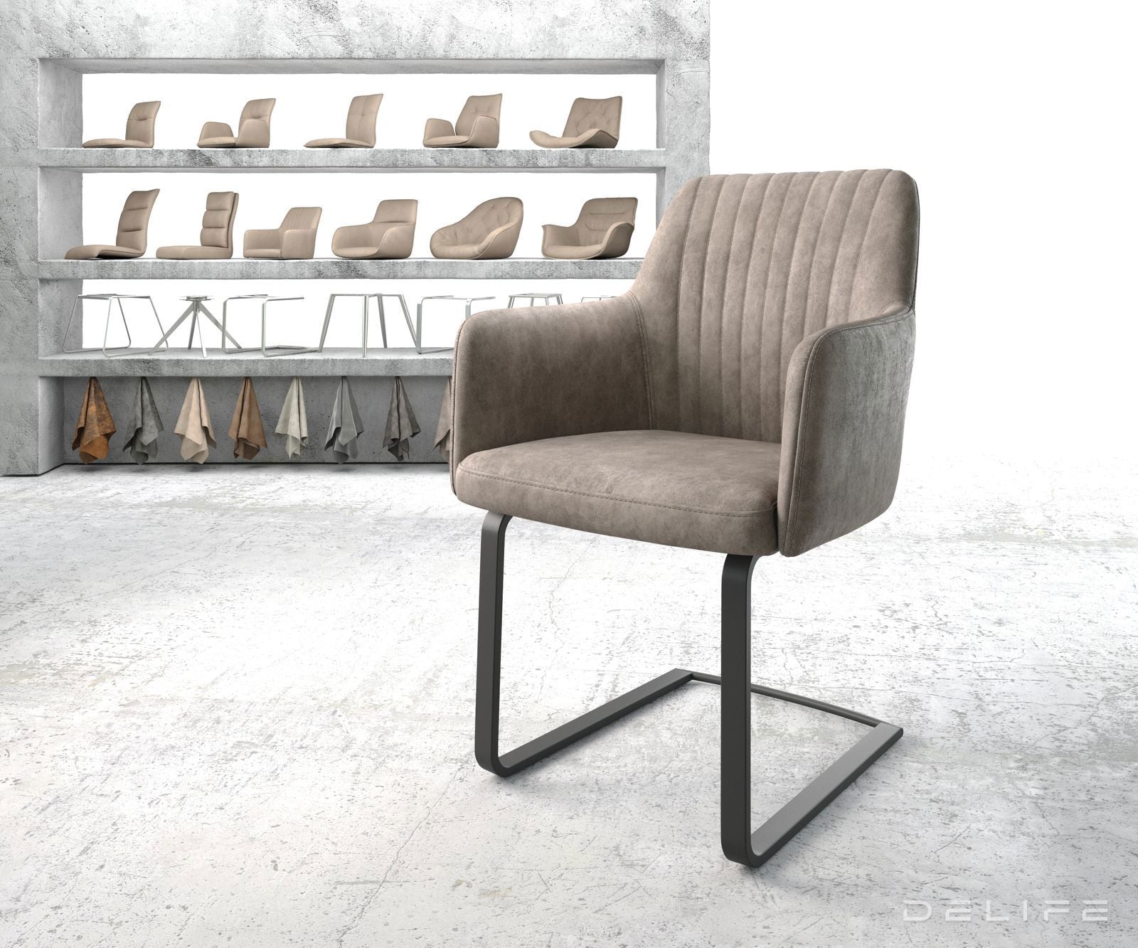 Blagovaonska stolica Greg, Materijal: Mikrofibra