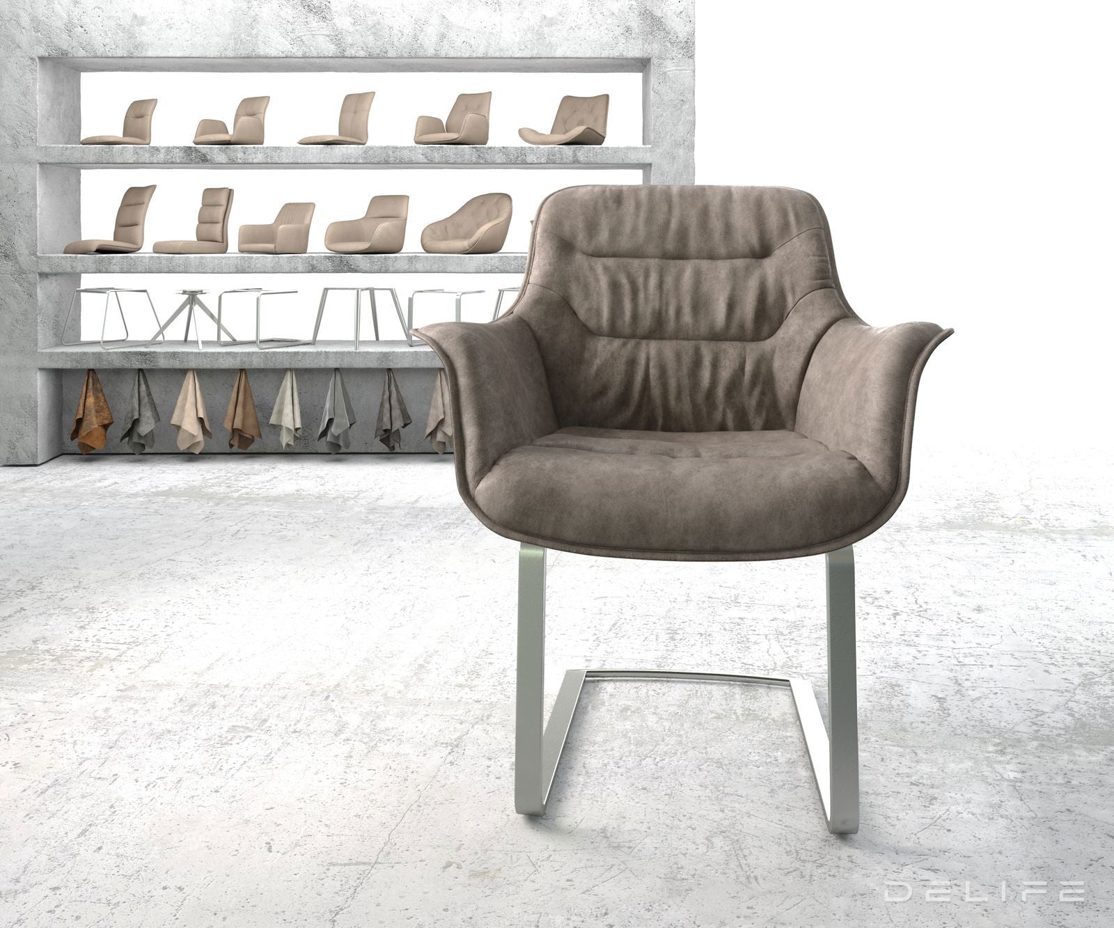 Blagovaonska stolica Kaira, Materijal: Mikrofibra