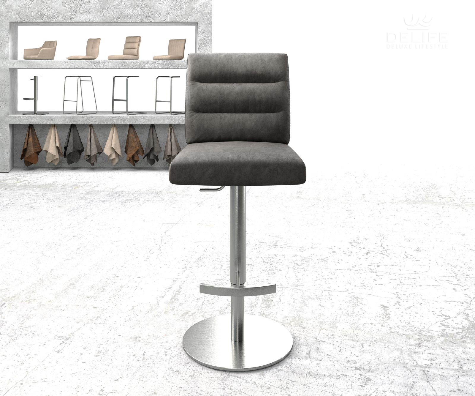 Barska stolica Pela, Materijal: Mikrofibra