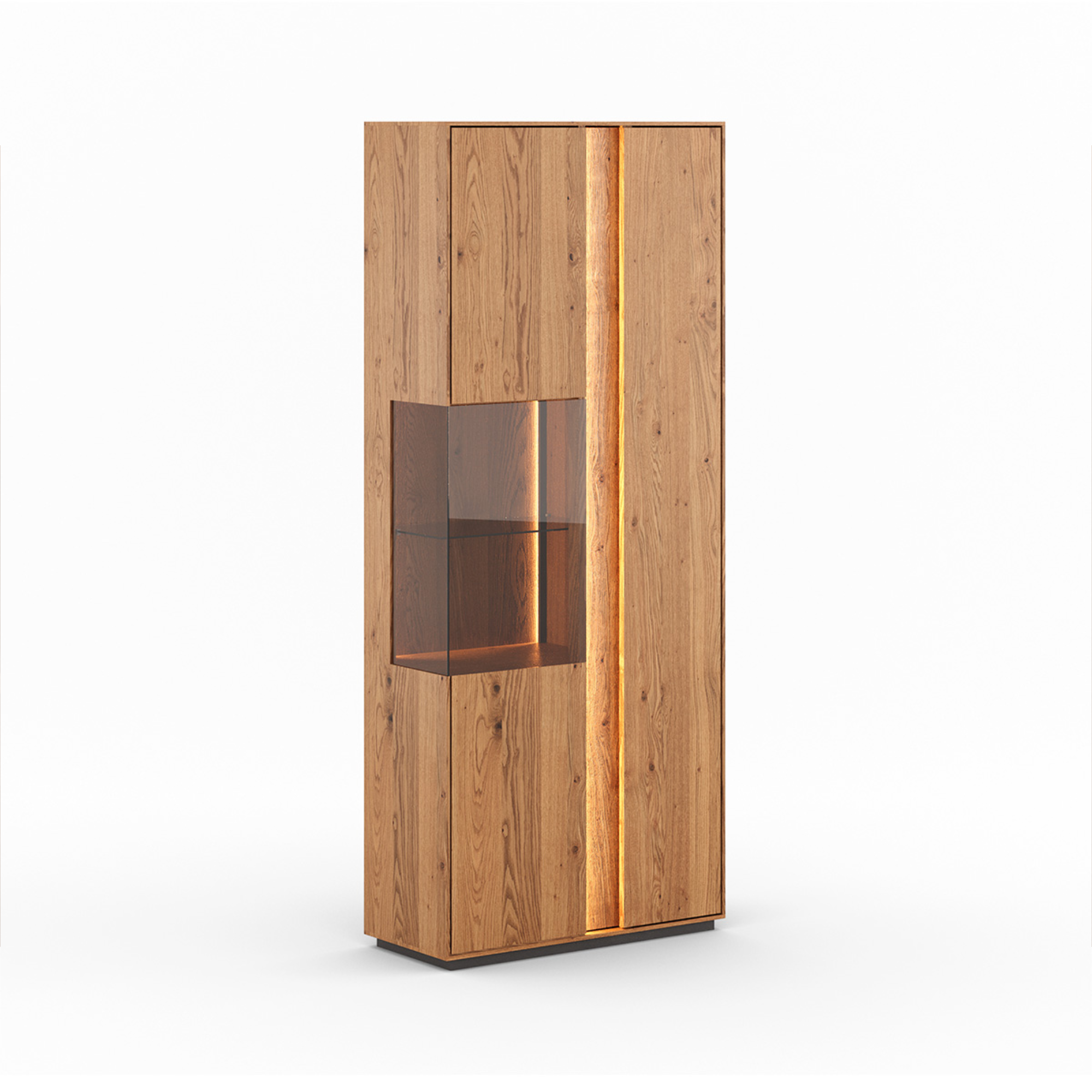 Vitrina Collodi 84,50x205cm, Materijal: Masivno Drvo Hrast