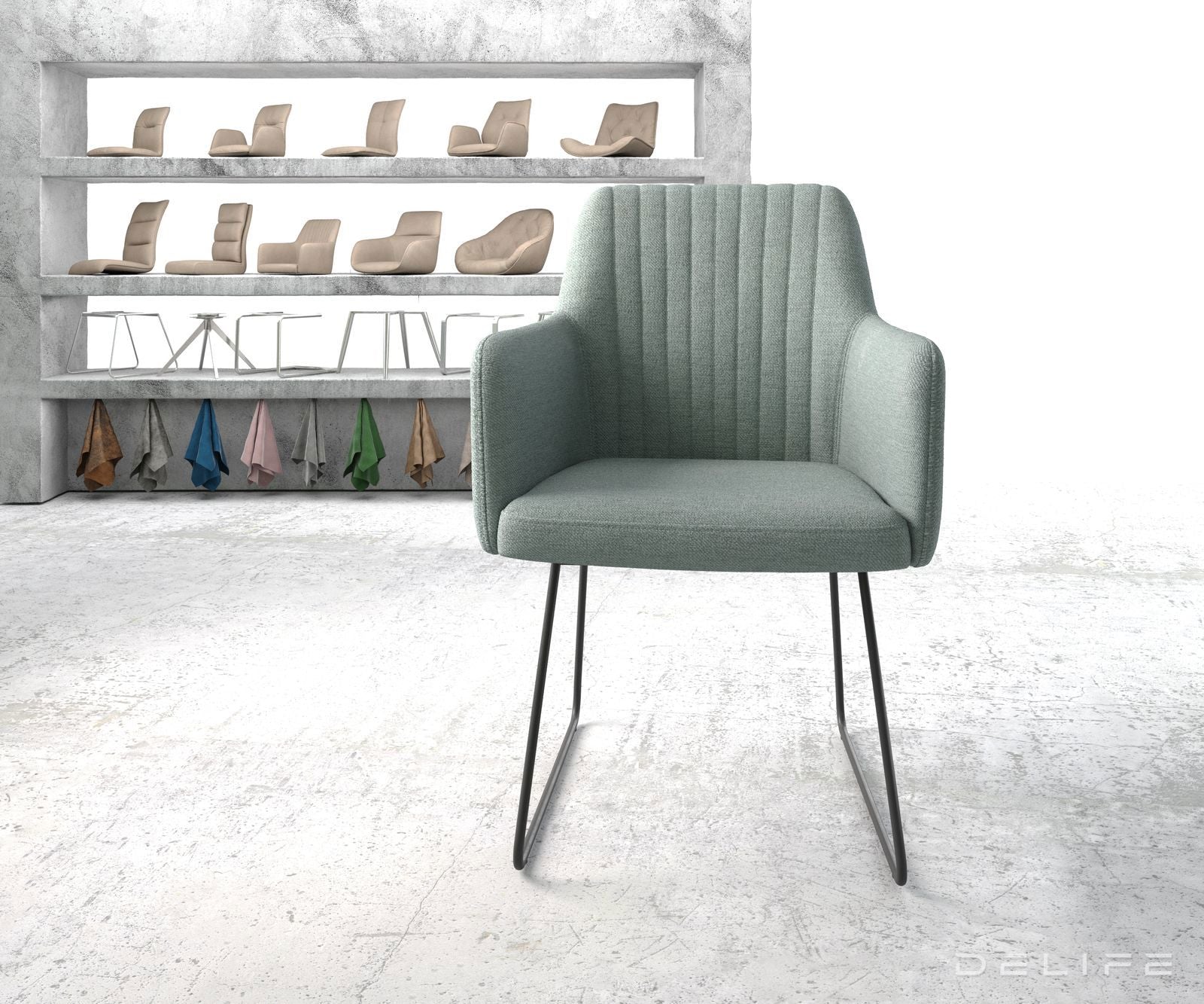 Blagovaonska stolica Greg, Materijal: Ravno tkanje