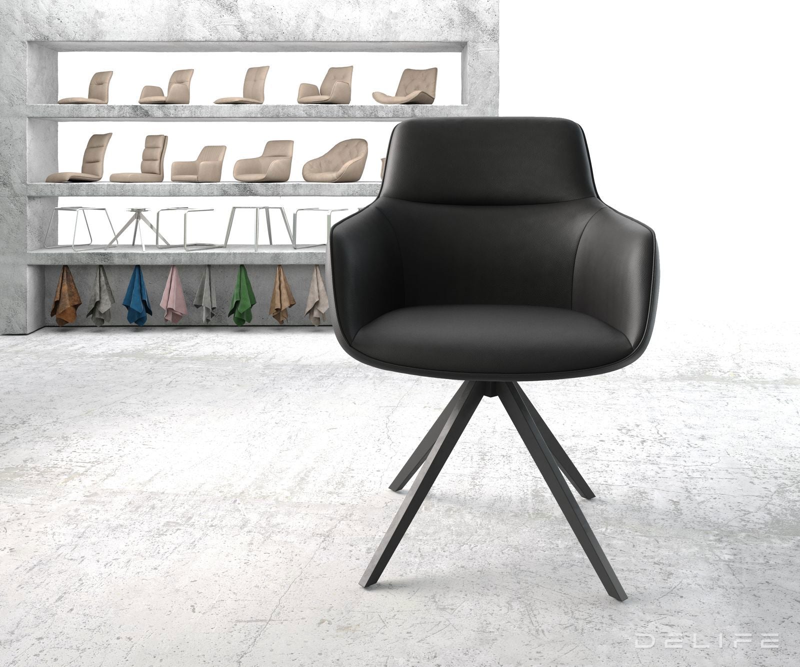 Blagovaonska stolica Pejo, Materijal: Koža