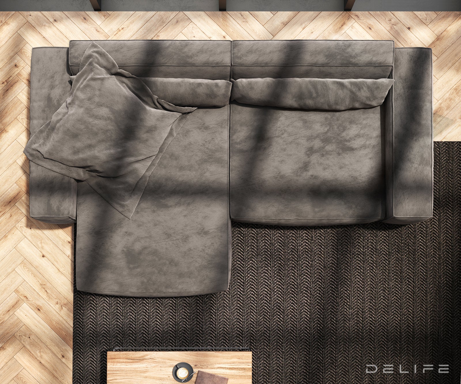 Kutna garnitura Sirpio XL 266x173cm, Materijal: Mikrofibra