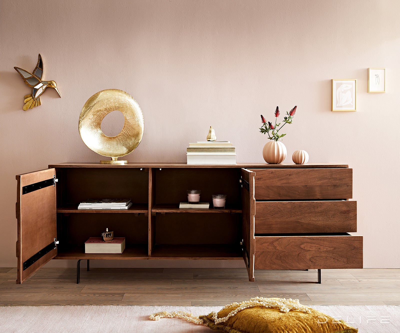 Komoda Fevo 175cm, Materijal: Bagrem