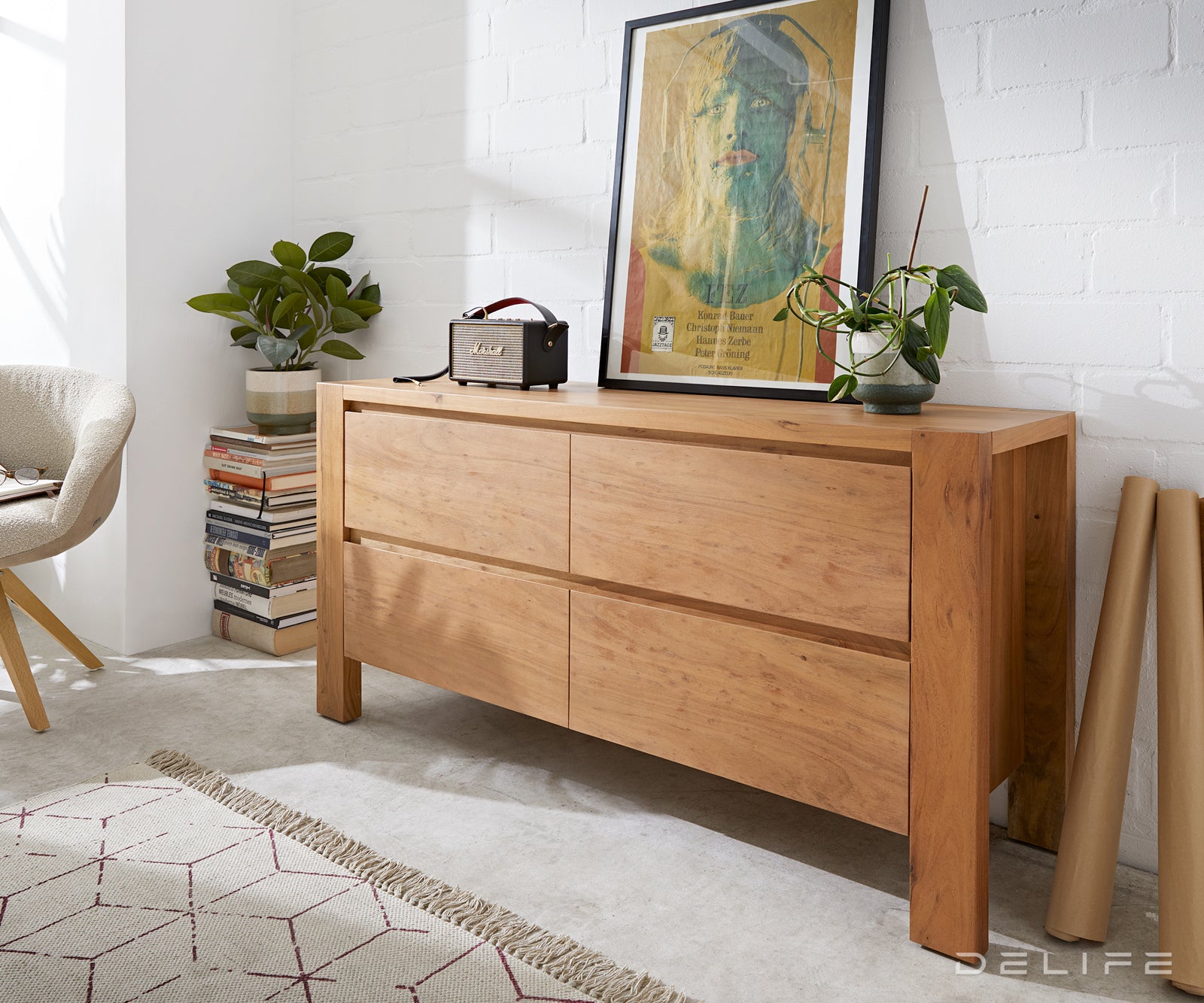 Komoda Philon, 150x45cm, Materijal: Bagrem