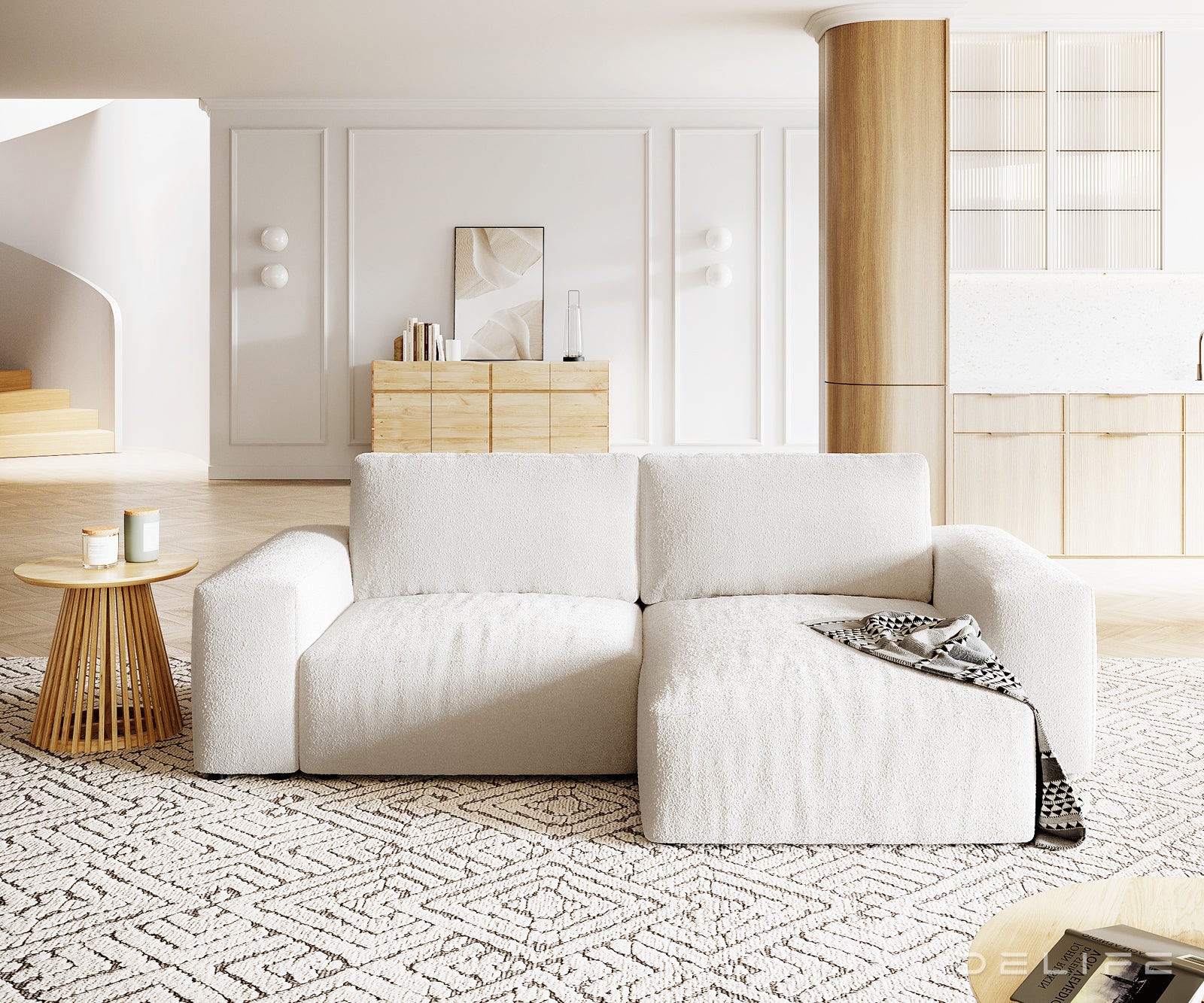 Kutna garnitura Lanzo XL 274x175cm, Materijal: Boucle