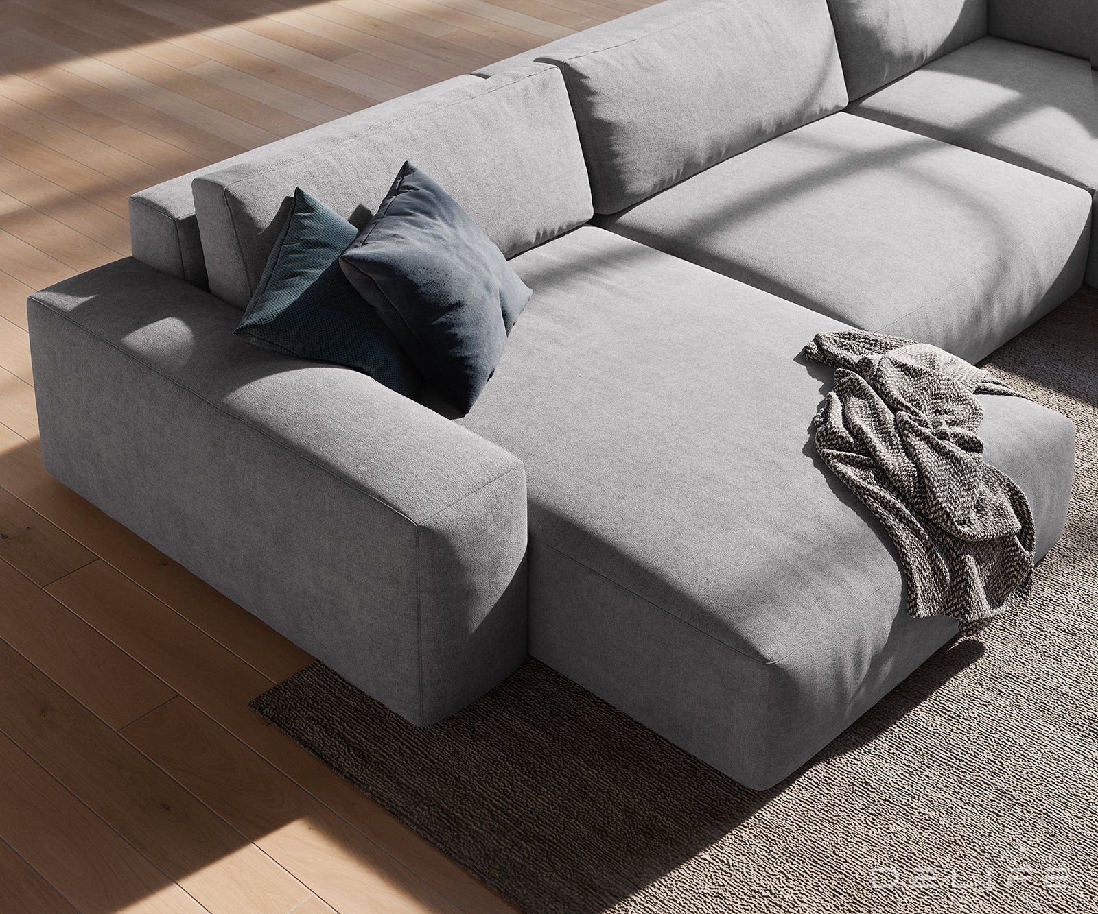 Velika kutna garnitura Lanzo XL 364x258cm, Materijal: Mikrofibra