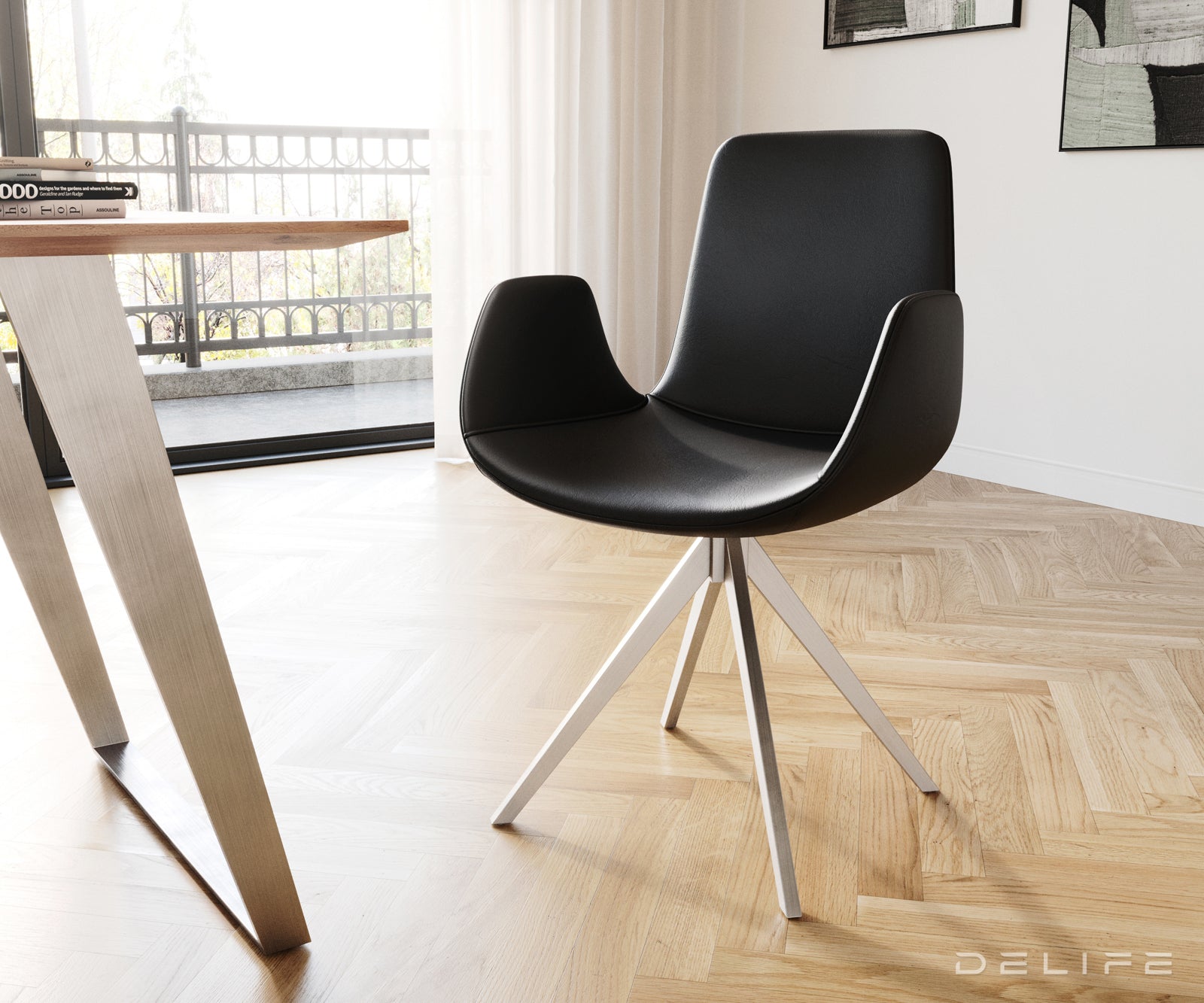 Blagovaonska stolica Ilia, Materijal: Koža