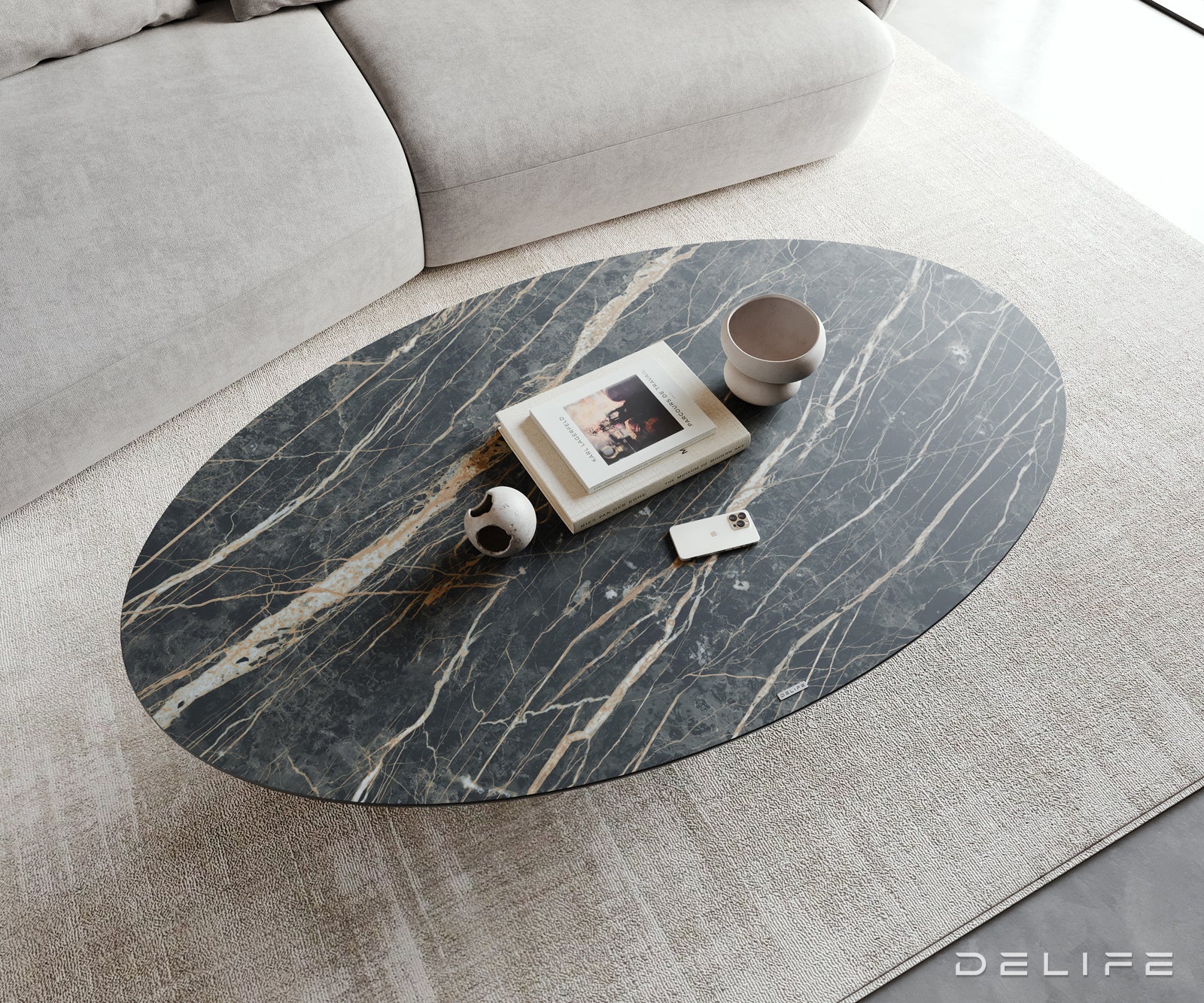 Klub stolić Casilda 150x90cm, Materijal: Keramika Laminam