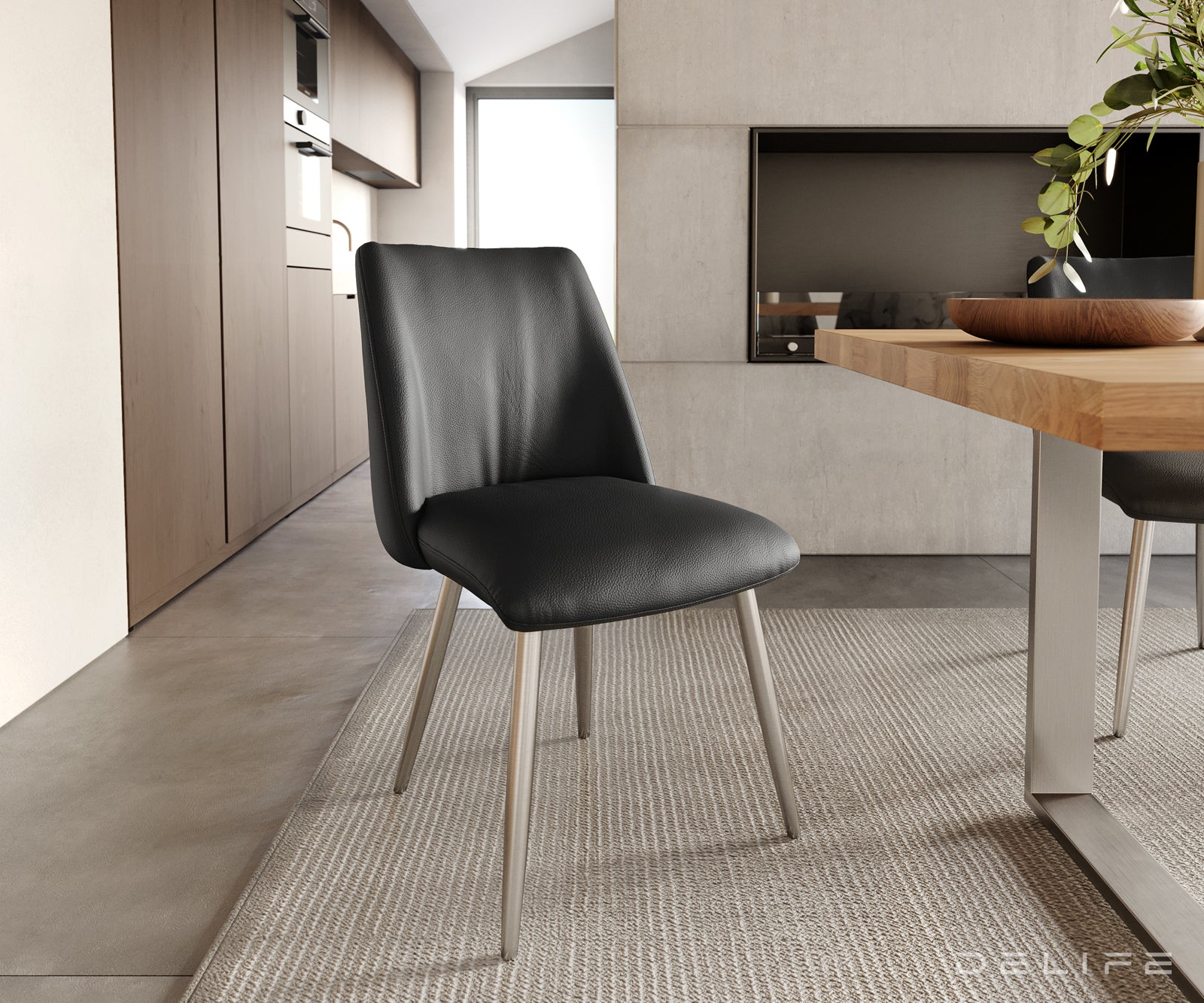 Blagovaonska stolica Elso, Materijal: koža