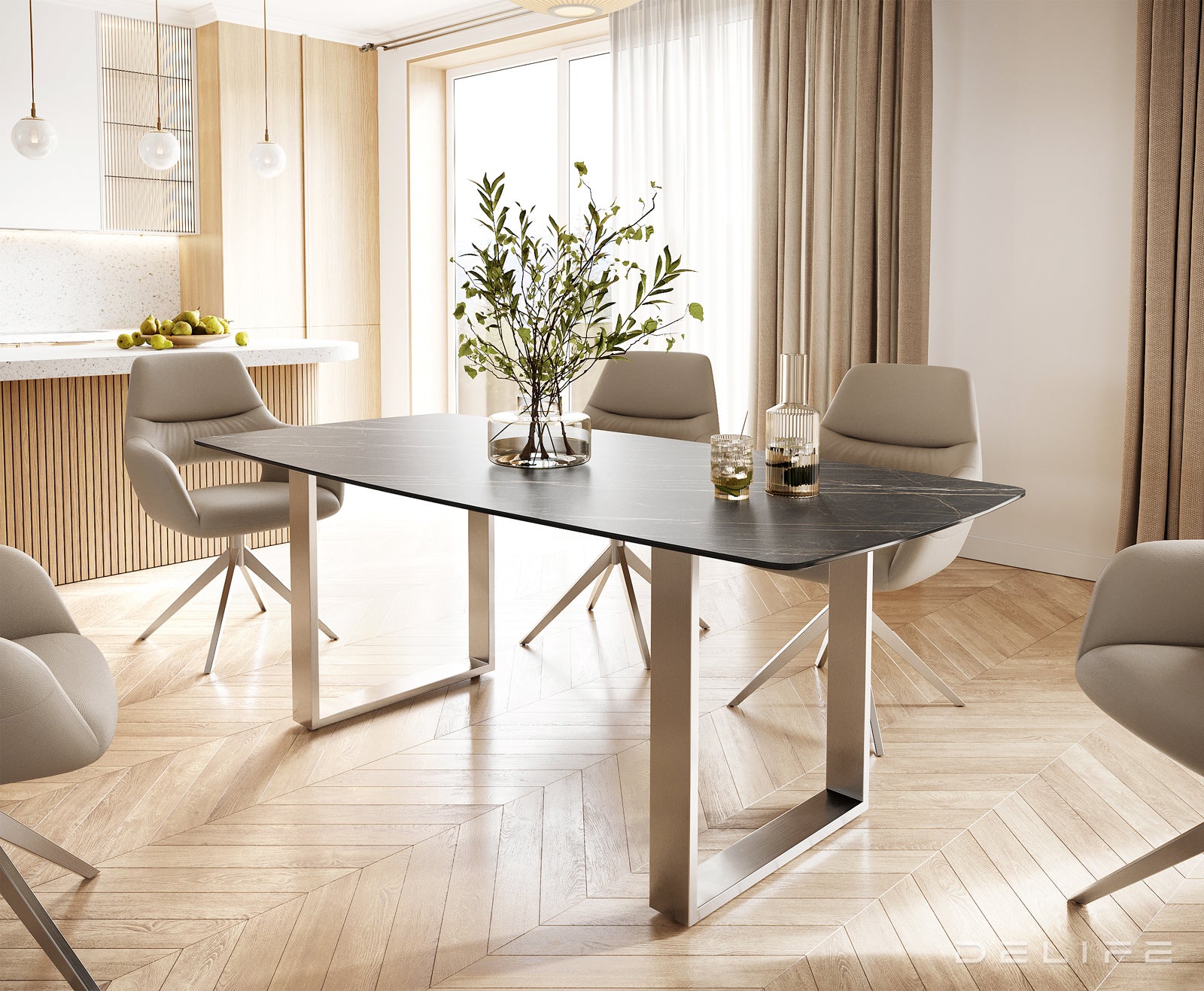 Blagovaonski stol Bootsform 200x100cm, Materijal: Keramika