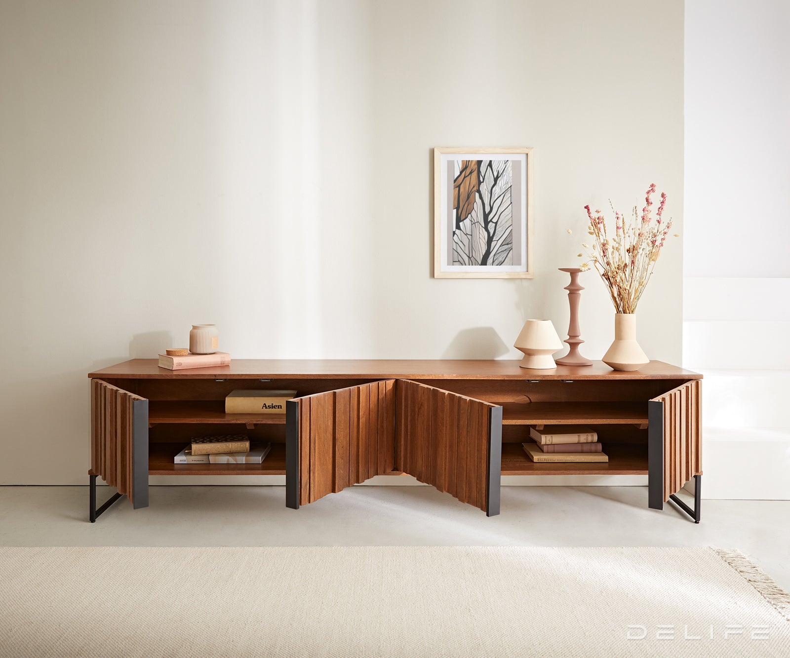 TV Komoda Sivela 200cm, Materijal: Mango