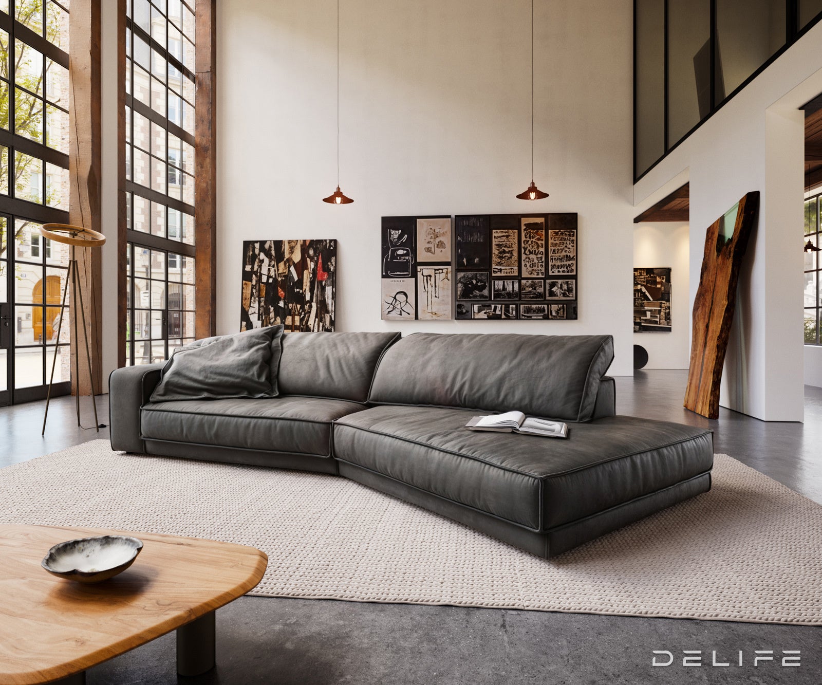 Sofa Snoosh 400x200cm, Materijal: Mikrofibra