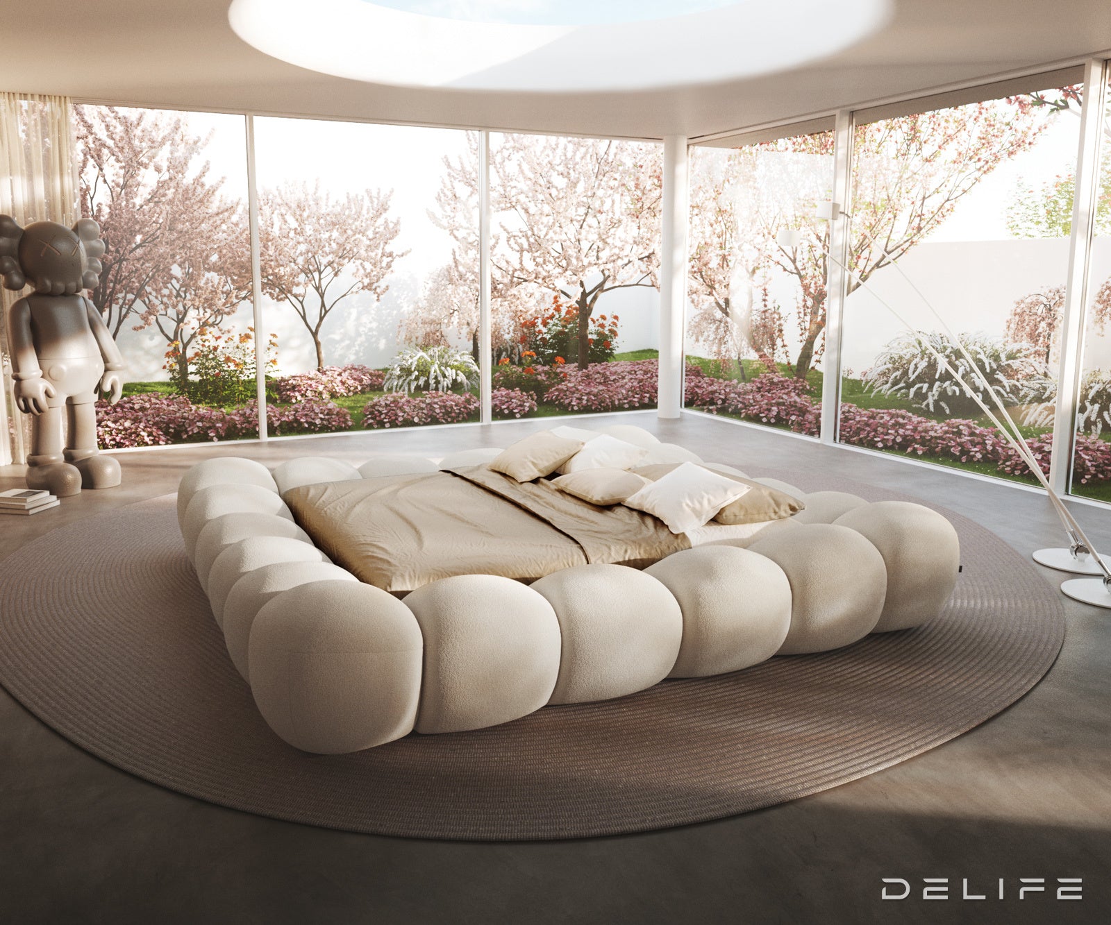 Okvir Kreveta Perlla, Materijal: Boucle