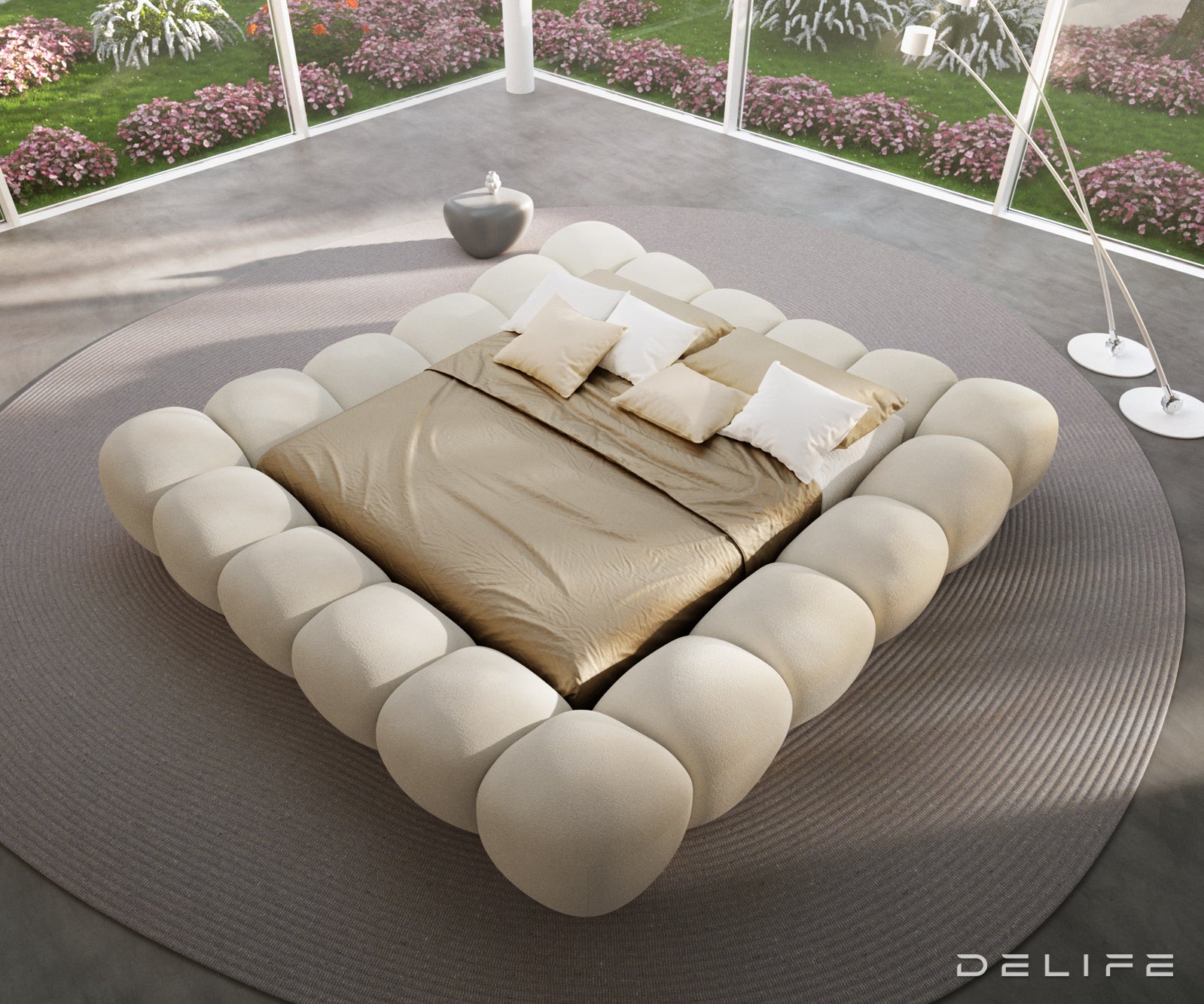 Okvir Kreveta Perlla, Materijal: Boucle