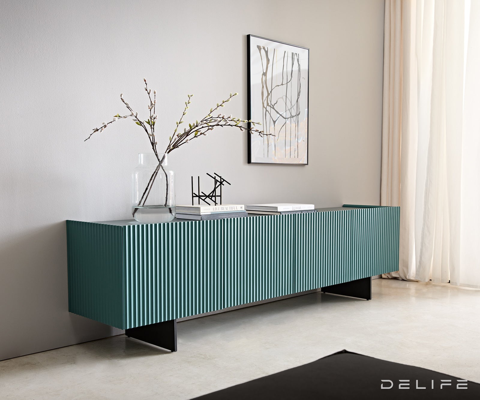 Tv komoda Kelani 200x40cm, Materijal: MDF