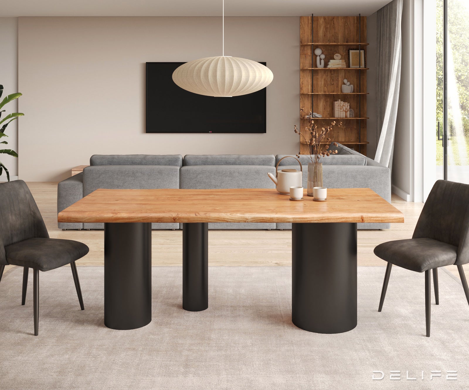 Blagovaonski stol Edge 200x100cm, Materijal: Hrast