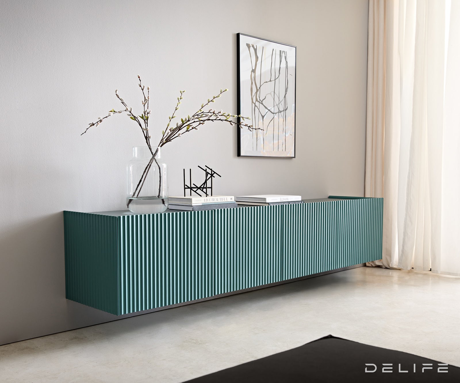 Tv komoda Kelani 200x40cm, Materijal: MDF