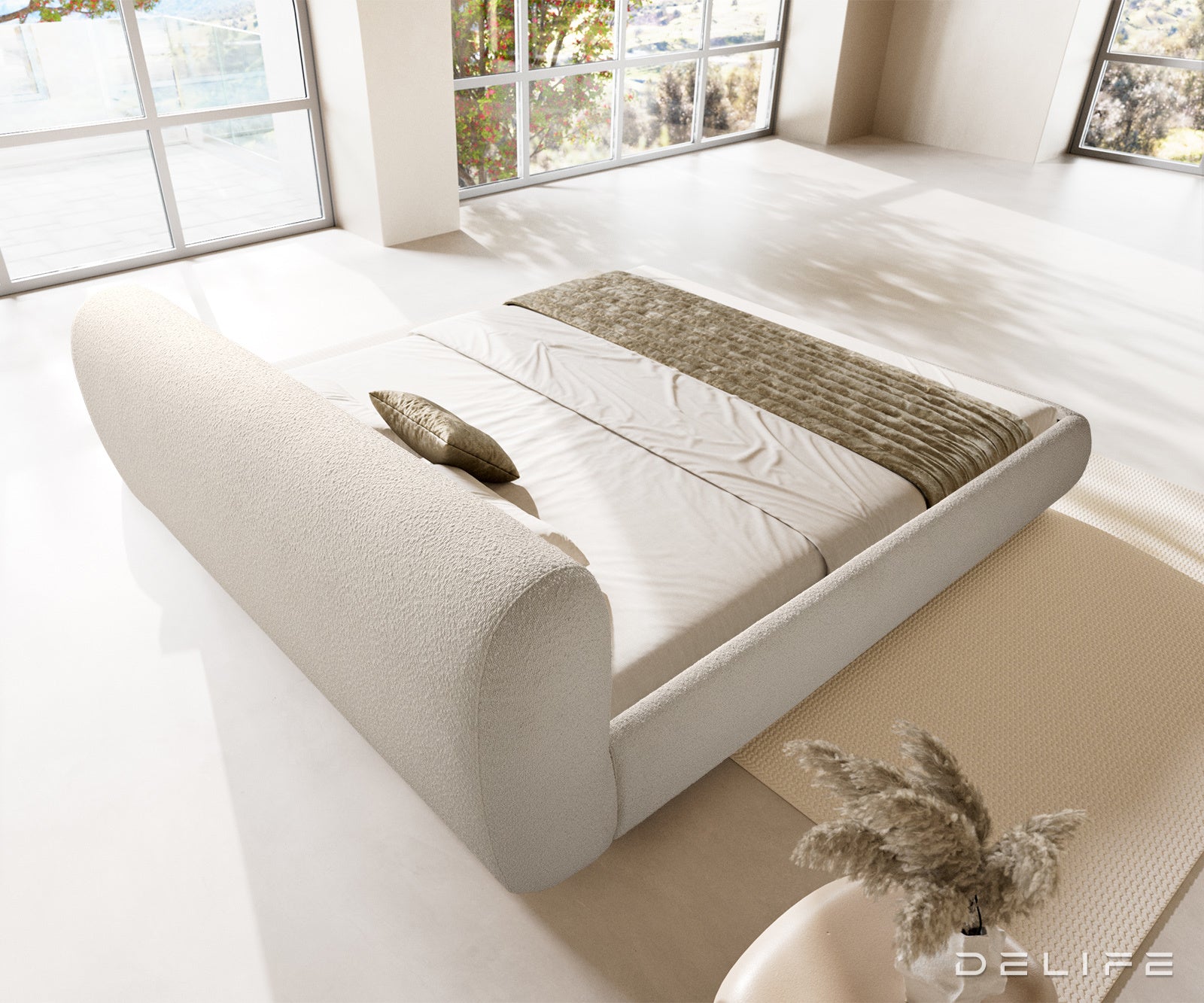 Okvir Kreveta Shona, Materijal: Boucle