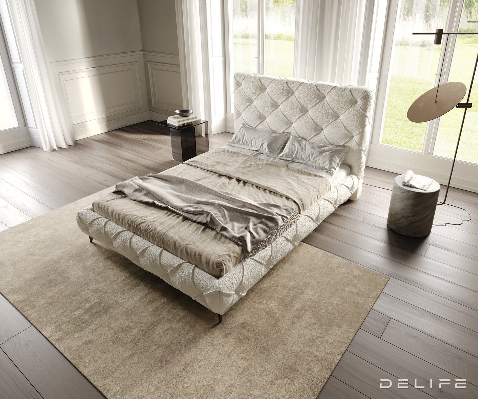 Okvir Kreveta Nayara, Materijal: Boucle