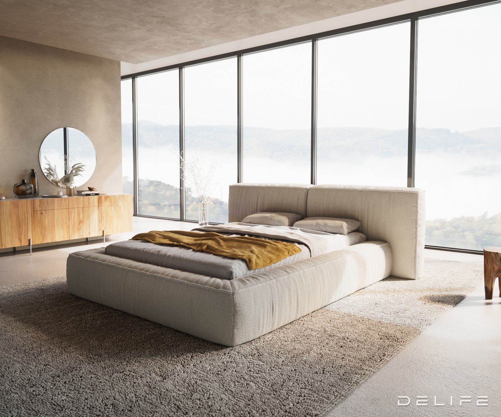 Okvir Kreveta Coperti, Materijal: Boucle