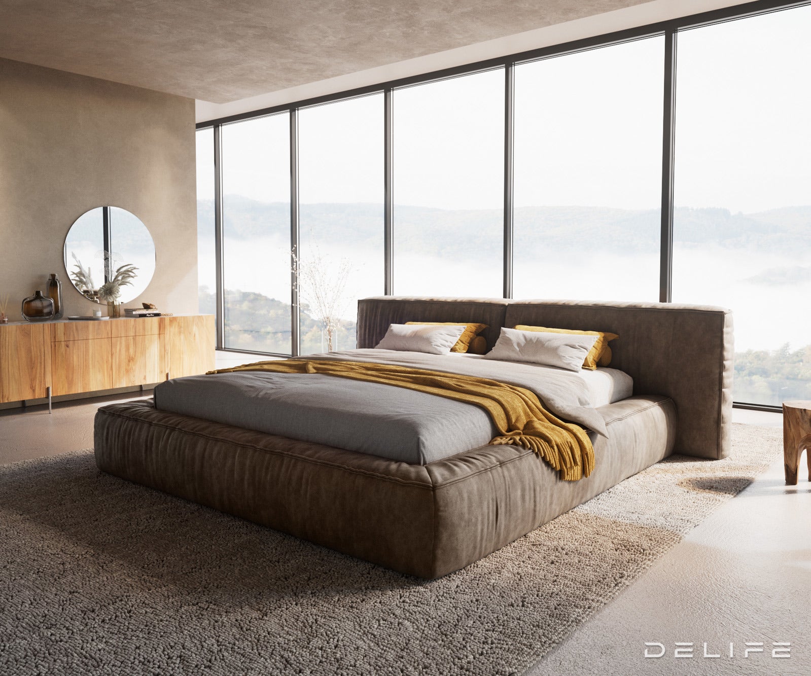 Okvir Kreveta Coperti, Materijal: Mikrofibra