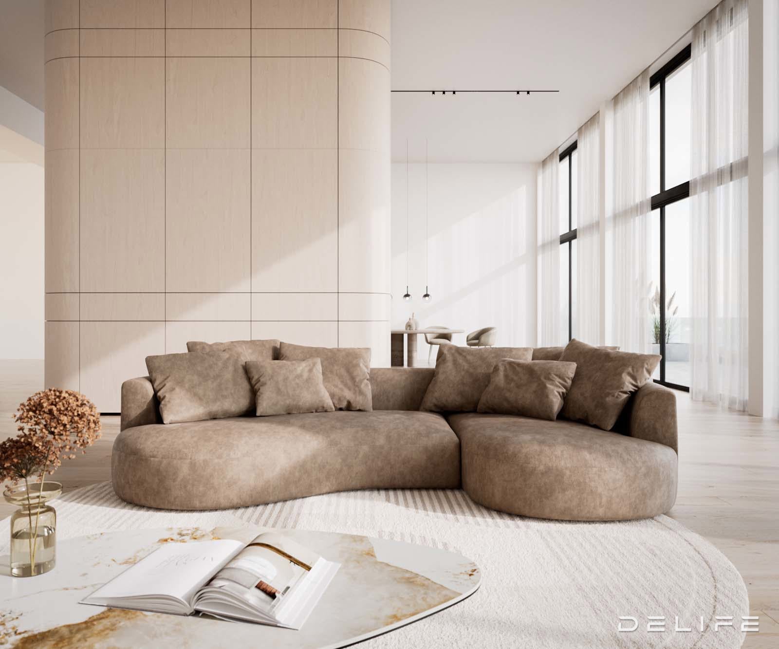 Sofa Edina 328x166cm, Materijal: Mikrofibra