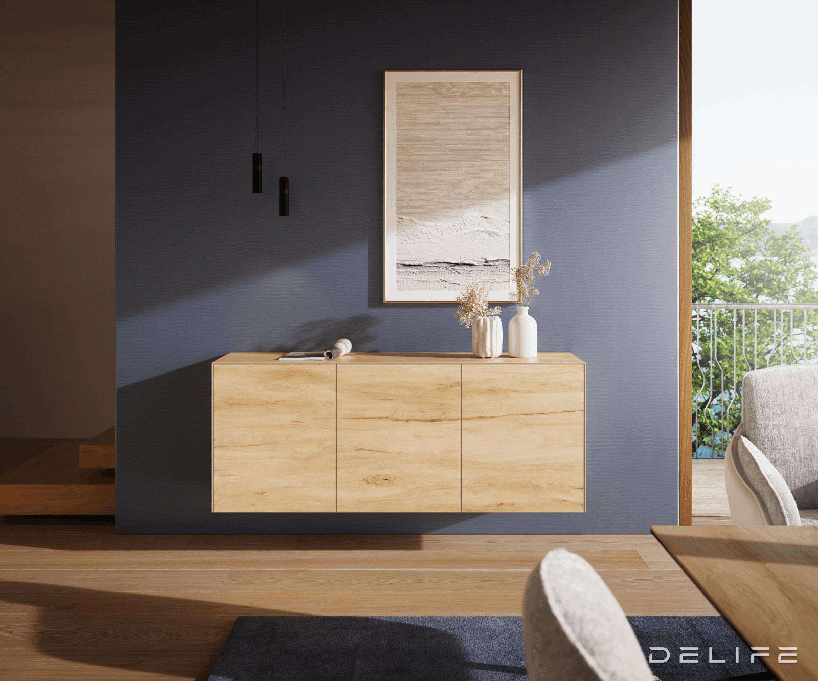 Komoda Cuor 150x45cm, Materijal: Keramika Laminam Sabbia