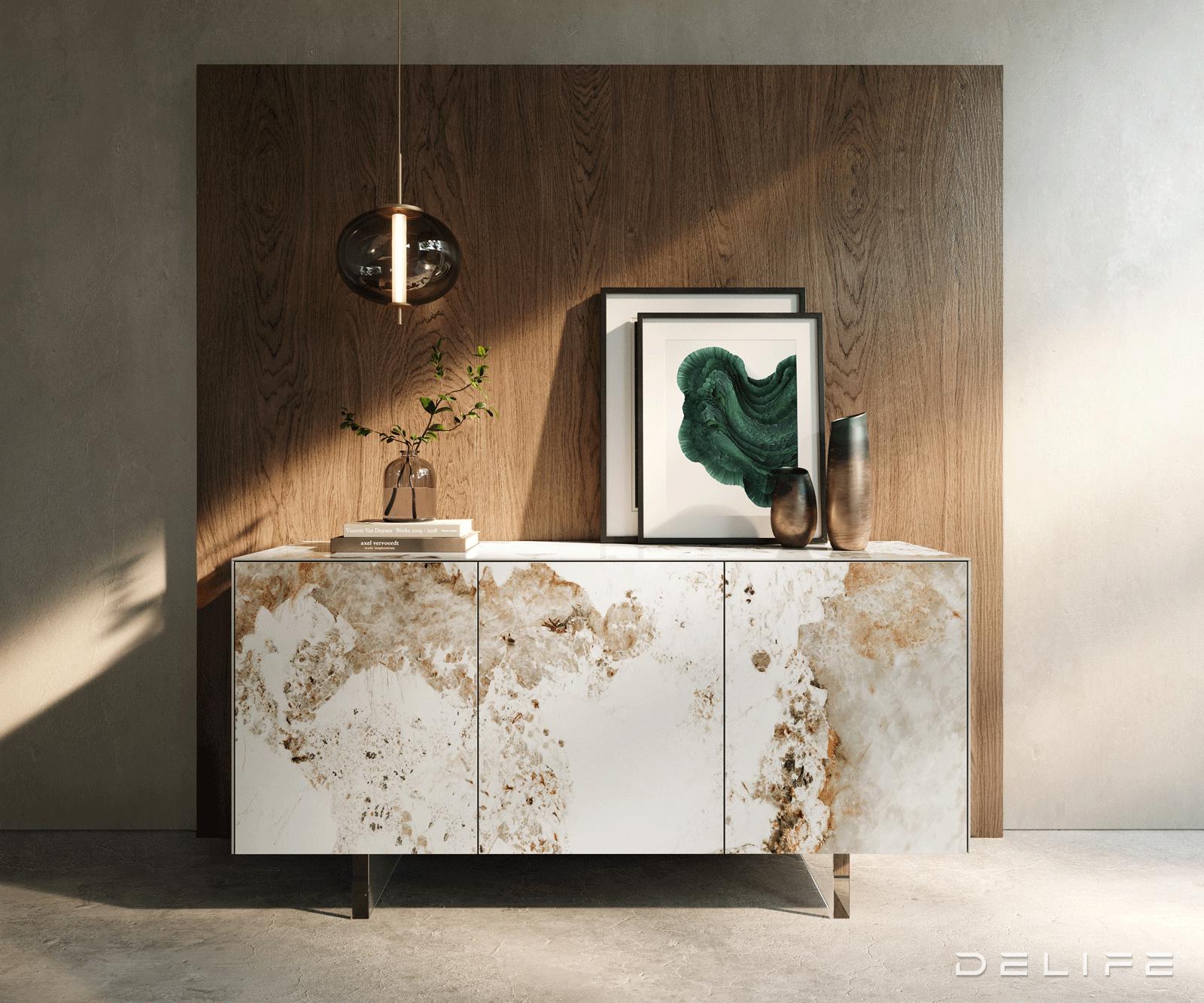 Komoda Cuor 150x75cm, Materijal: Keramika Minas Melange