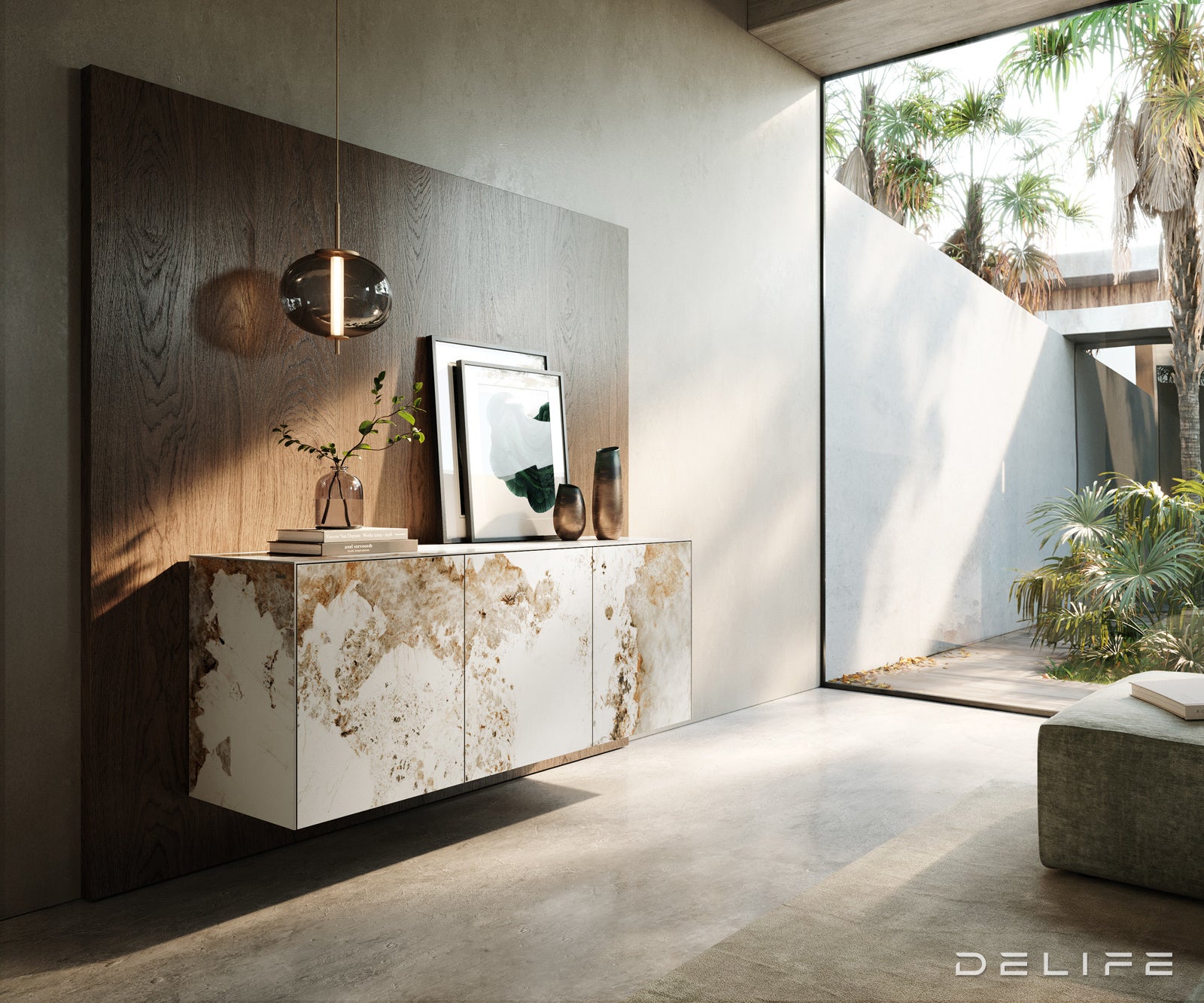 Komoda Cuor 150x75cm, Materijal: Keramika Minas Melange