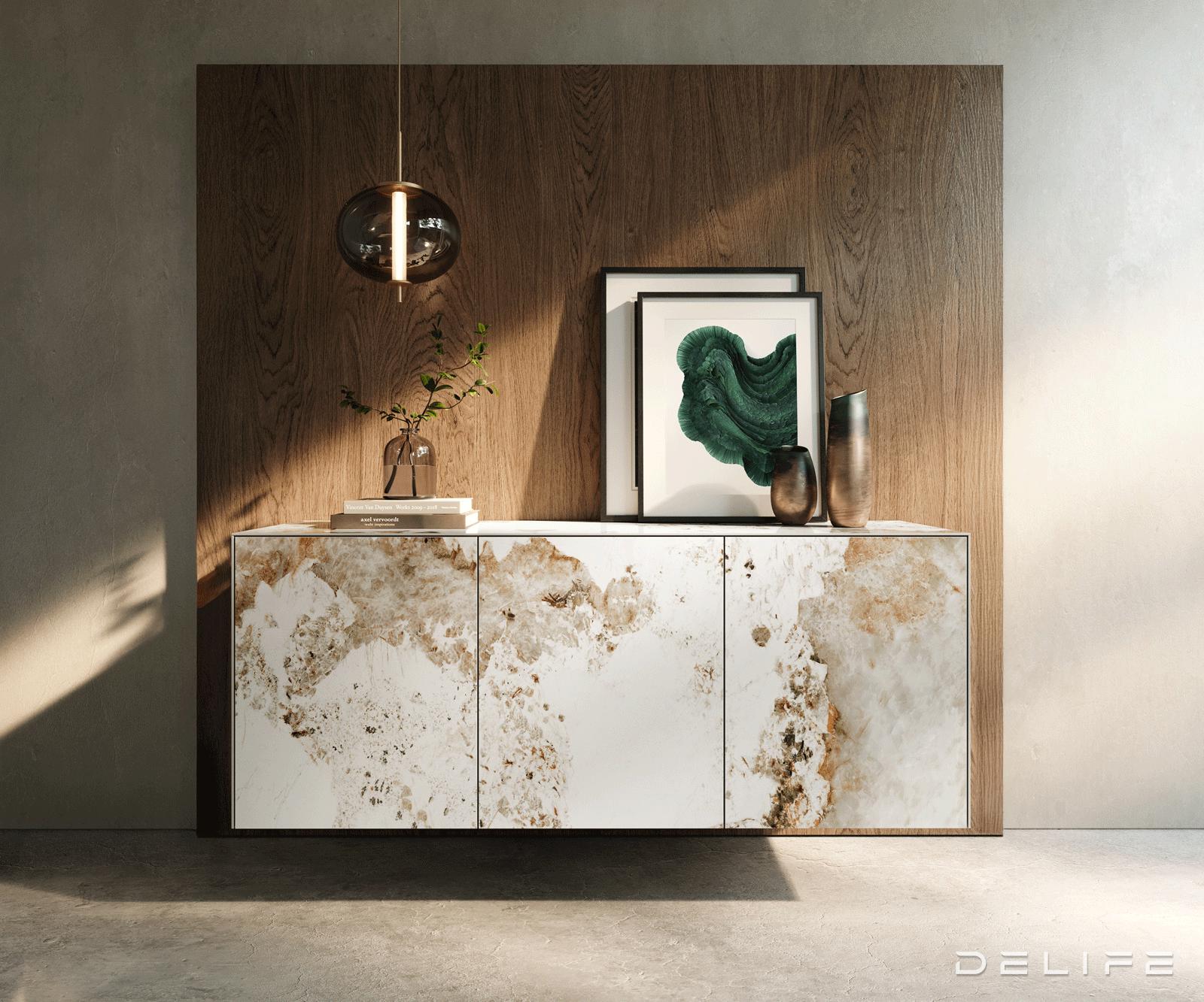 Komoda Cuor 150x75cm, Materijal: Keramika Minas Melange