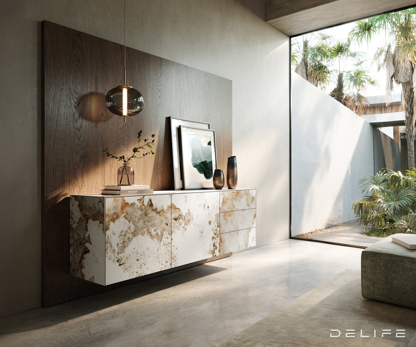 Komoda Cuor 180x75cm, Materijal: Keramika Minas Melange