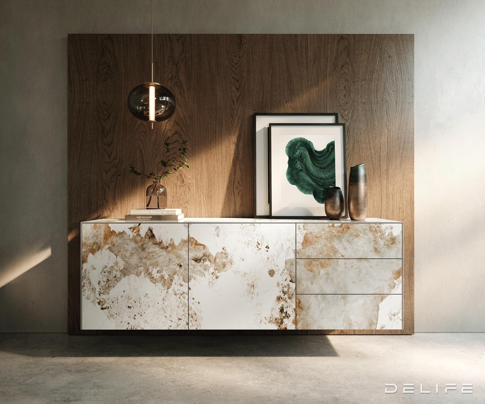 Komoda Cuor 180x75cm, Materijal: Keramika Minas Melange