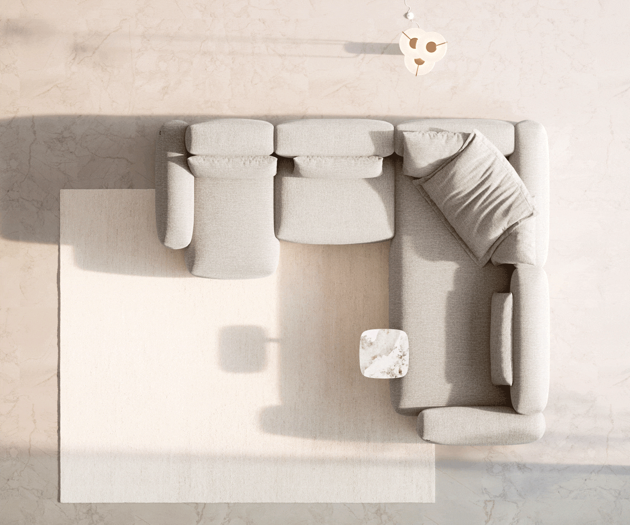 Modularna garnitura Freestyle 360x290cm, Materijal: Tkanina