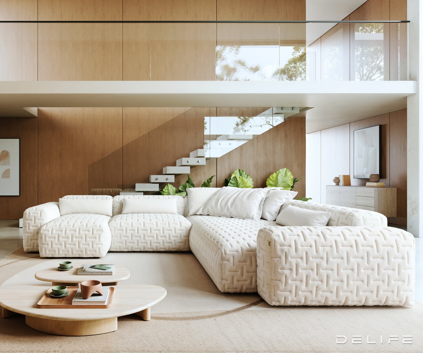 Modularna garnitura Freestyle 360x290cm, Materijal: Boucle