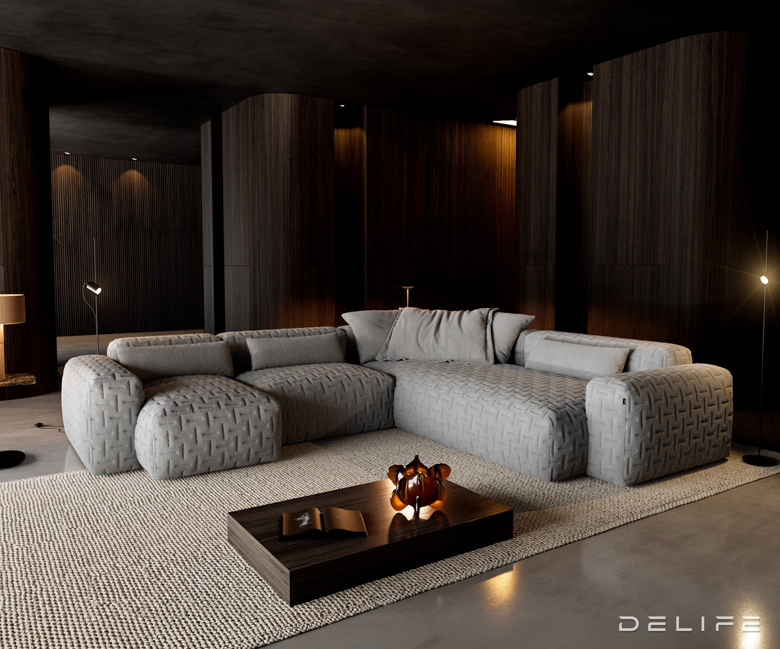 Modularna garnitura Freestyle 360x290cm, Materijal: Strukturirana tkanina