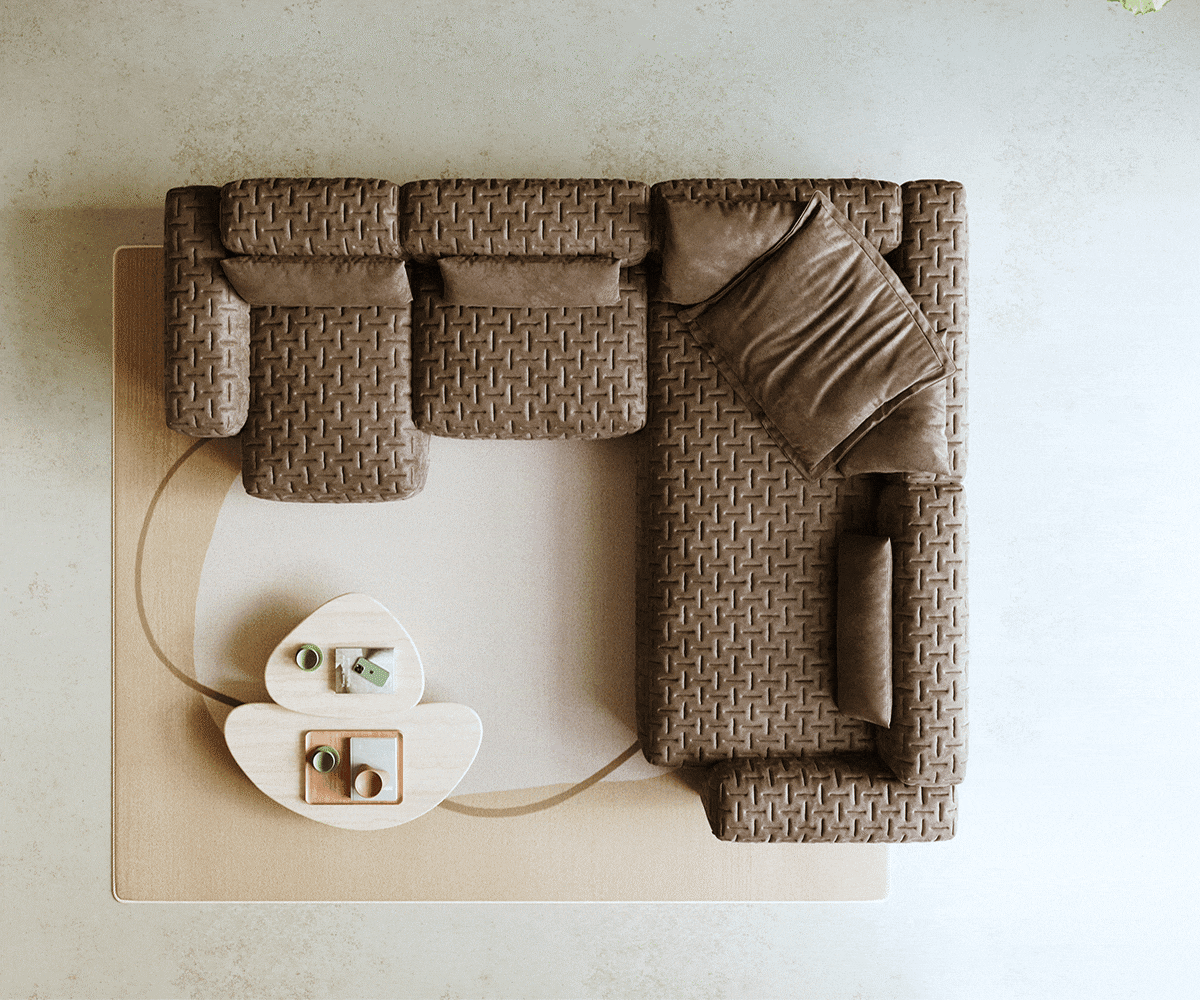 Modularna garnitura Freestyle 360x290cm, Materijal: Mikrofibra