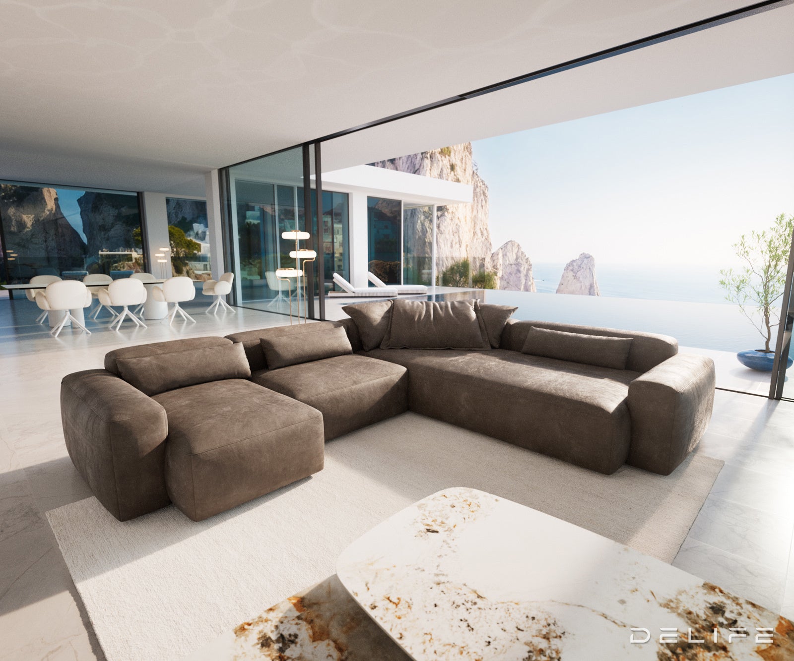 Modularna garnitura Freestyle 360x290cm, Materijal: Mikrofibra