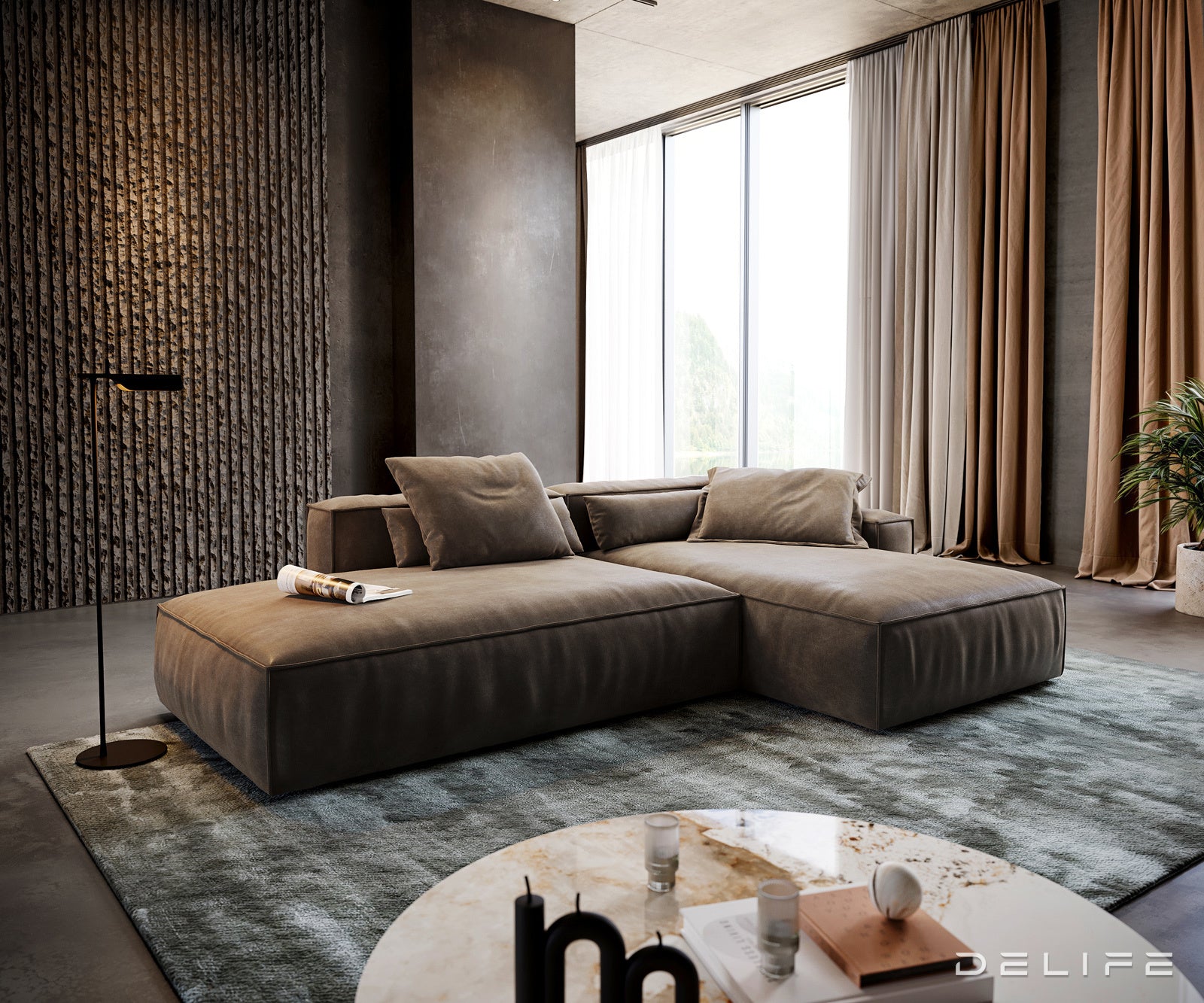 Modularna garnitura Freestyle 310x200cm, Materijal: Mikrofibra