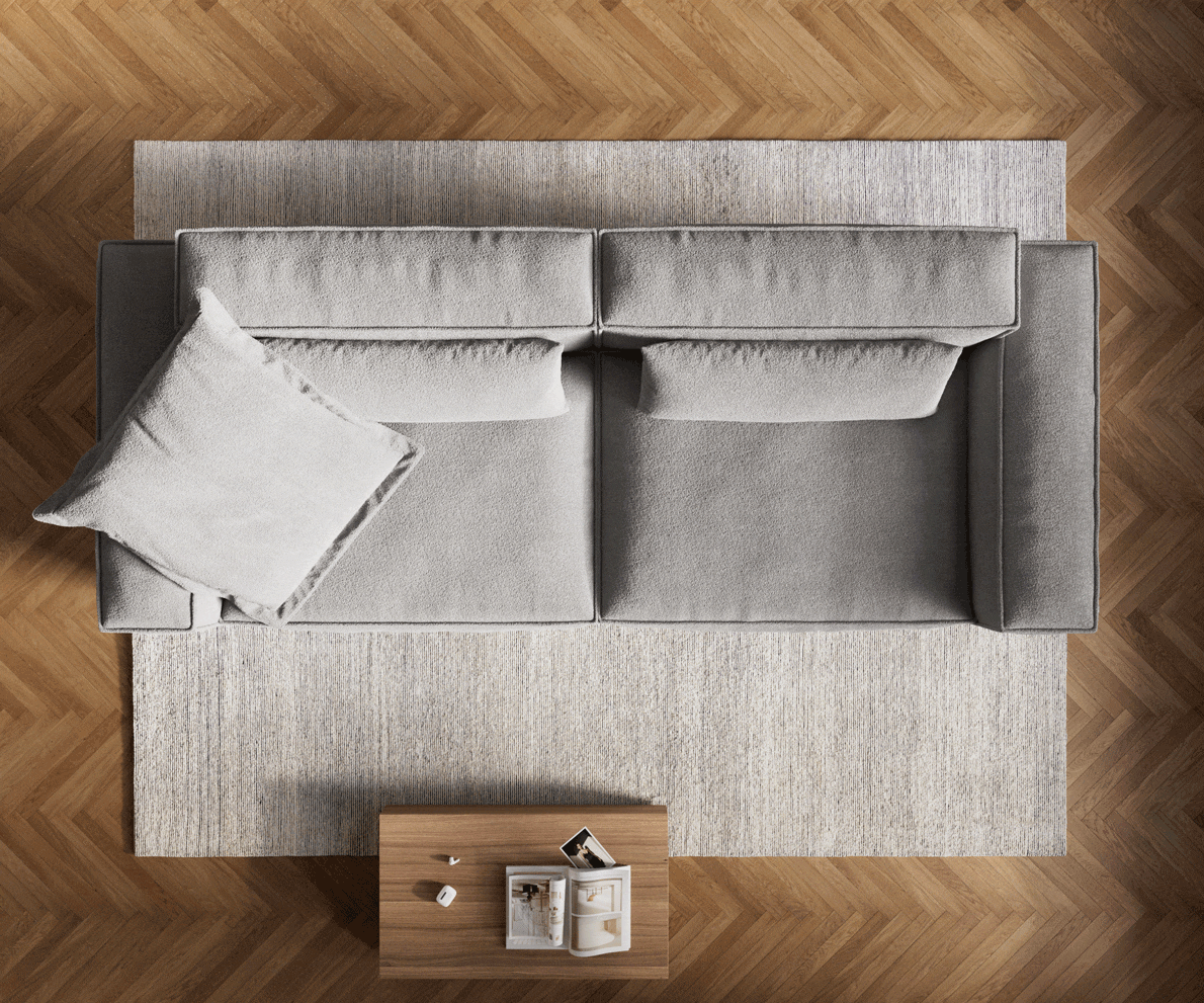 Modularna Sofa Freestyle 280x110cm, Materijal: Strukturirana tkanina