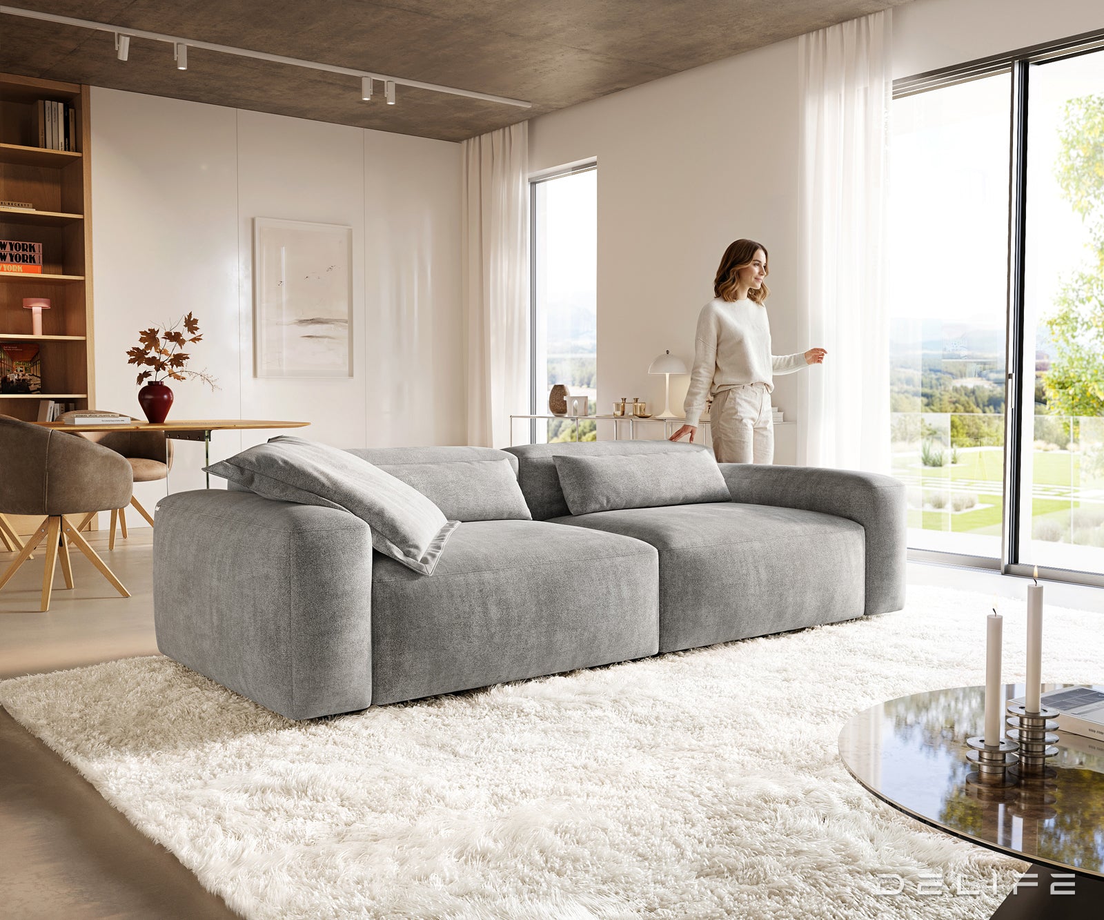 Modularna Sofa Freestyle 280x110cm, Materijal: Strukturirana tkanina