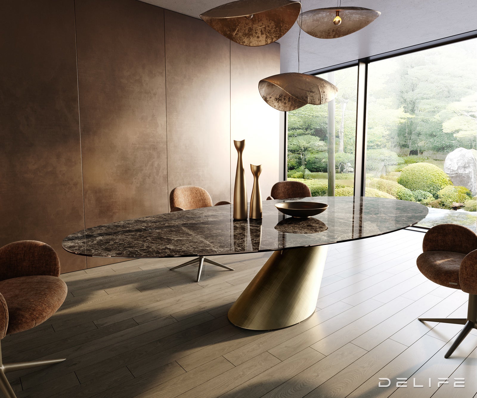 Blagovaonski stol Edge 315x150cm, Materijal: Keramika Emeprador Extra Lucidato