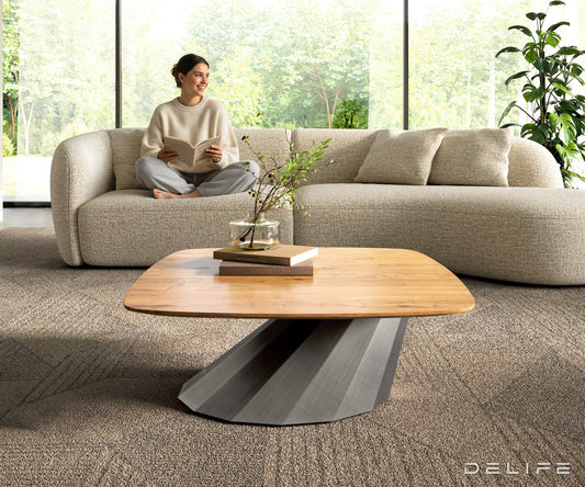 Klub stolić Edge 90x90cm, Materijal: Hrast