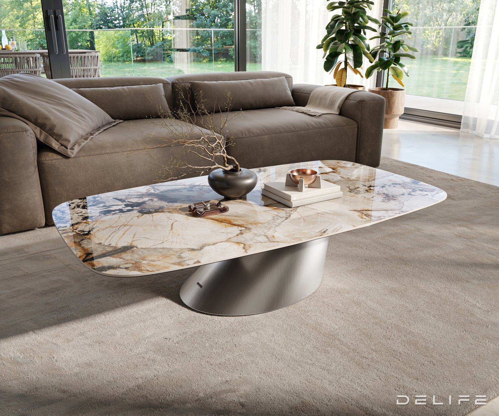 Klub stolić Edge 140x80cm, Materijal: Keramika Patagonia