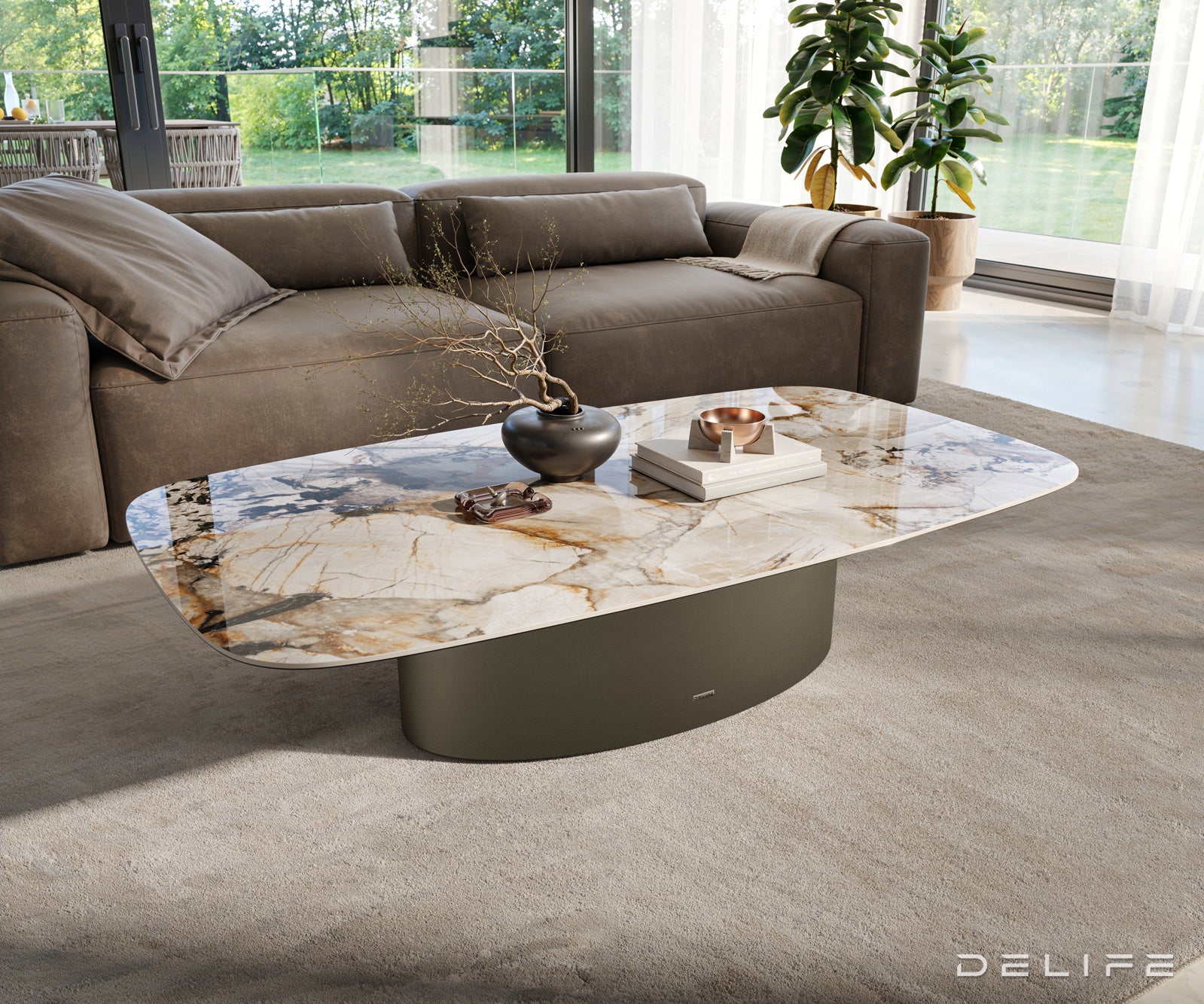 Klub stolić Edge 140x80cm, Materijal: Keramika Patagonia