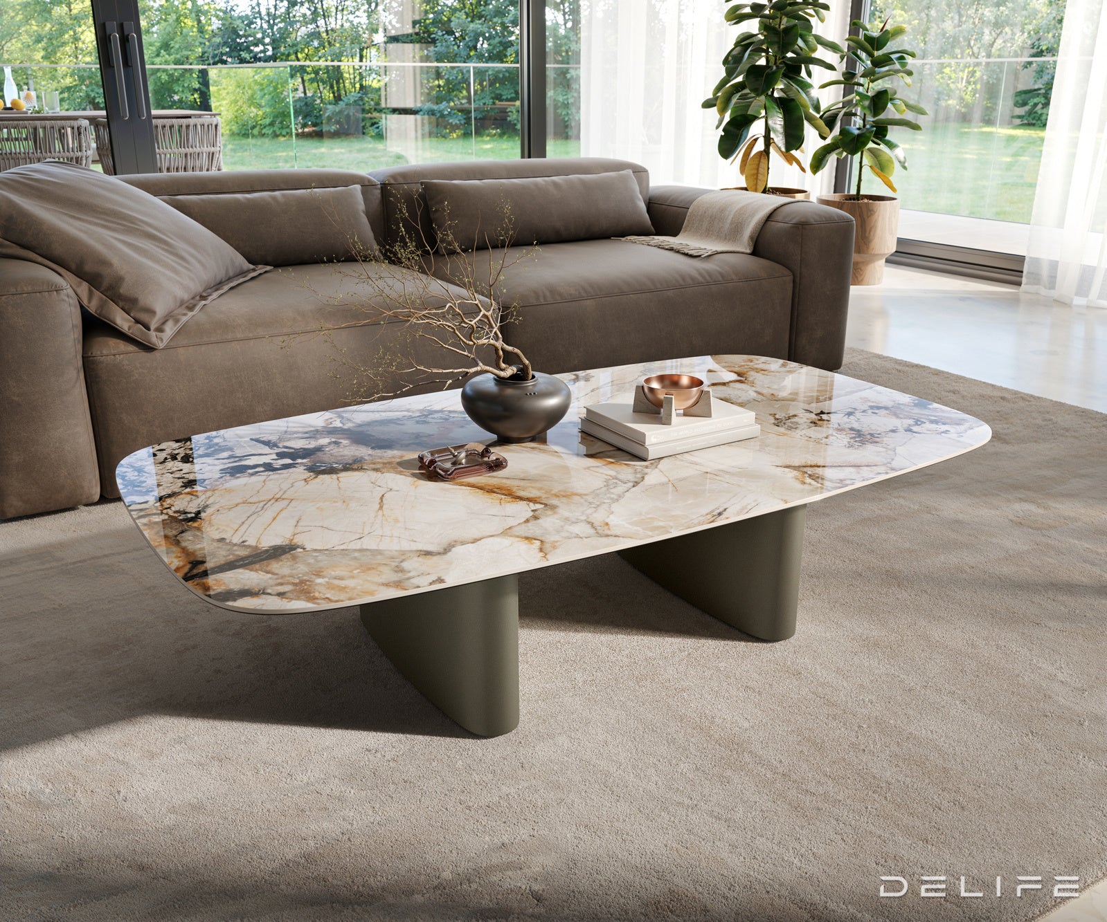 Klub stolić Edge 140x80cm, Materijal: Keramika Patagonia